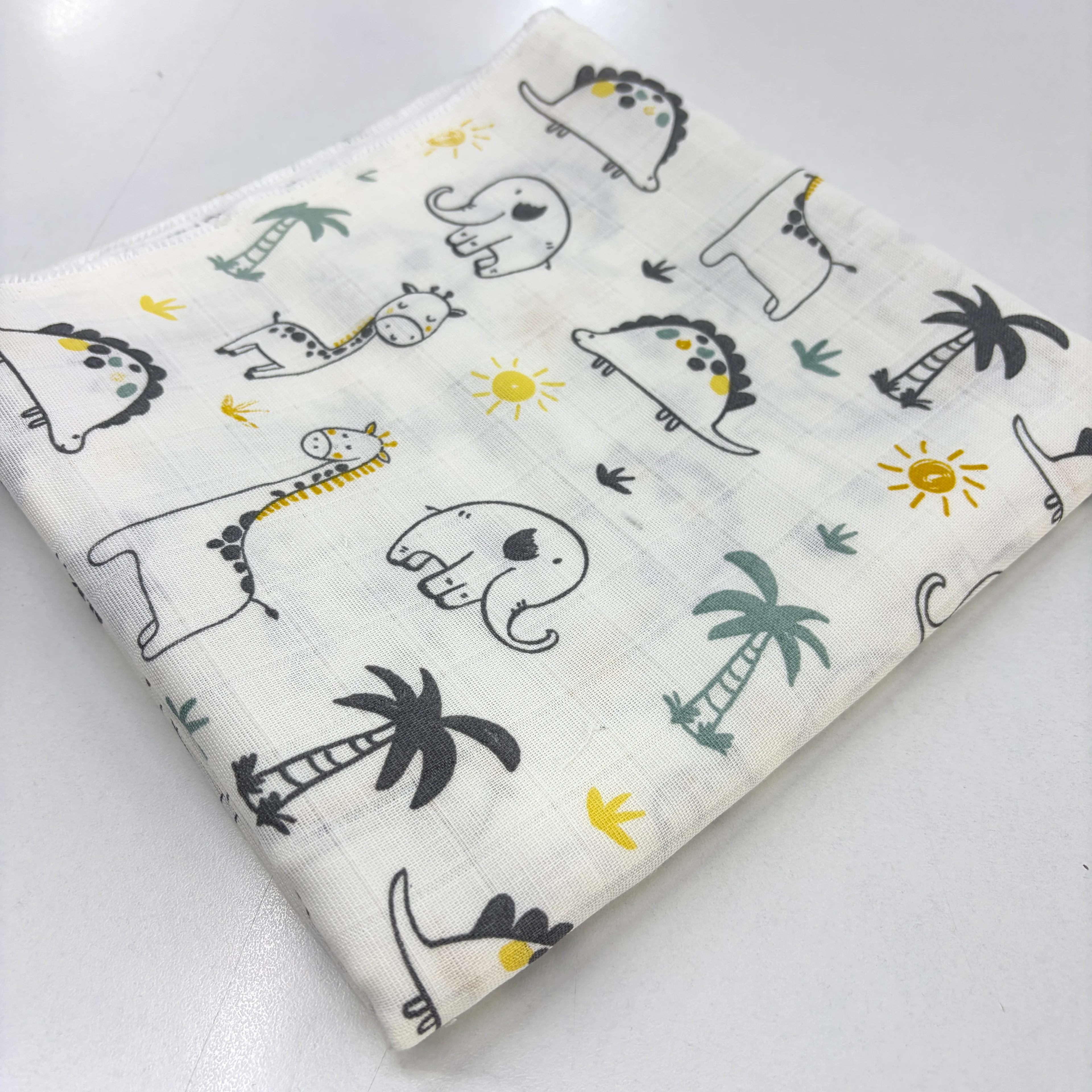 Dinozorus 100*160 cm Parça Müslin Kumaş