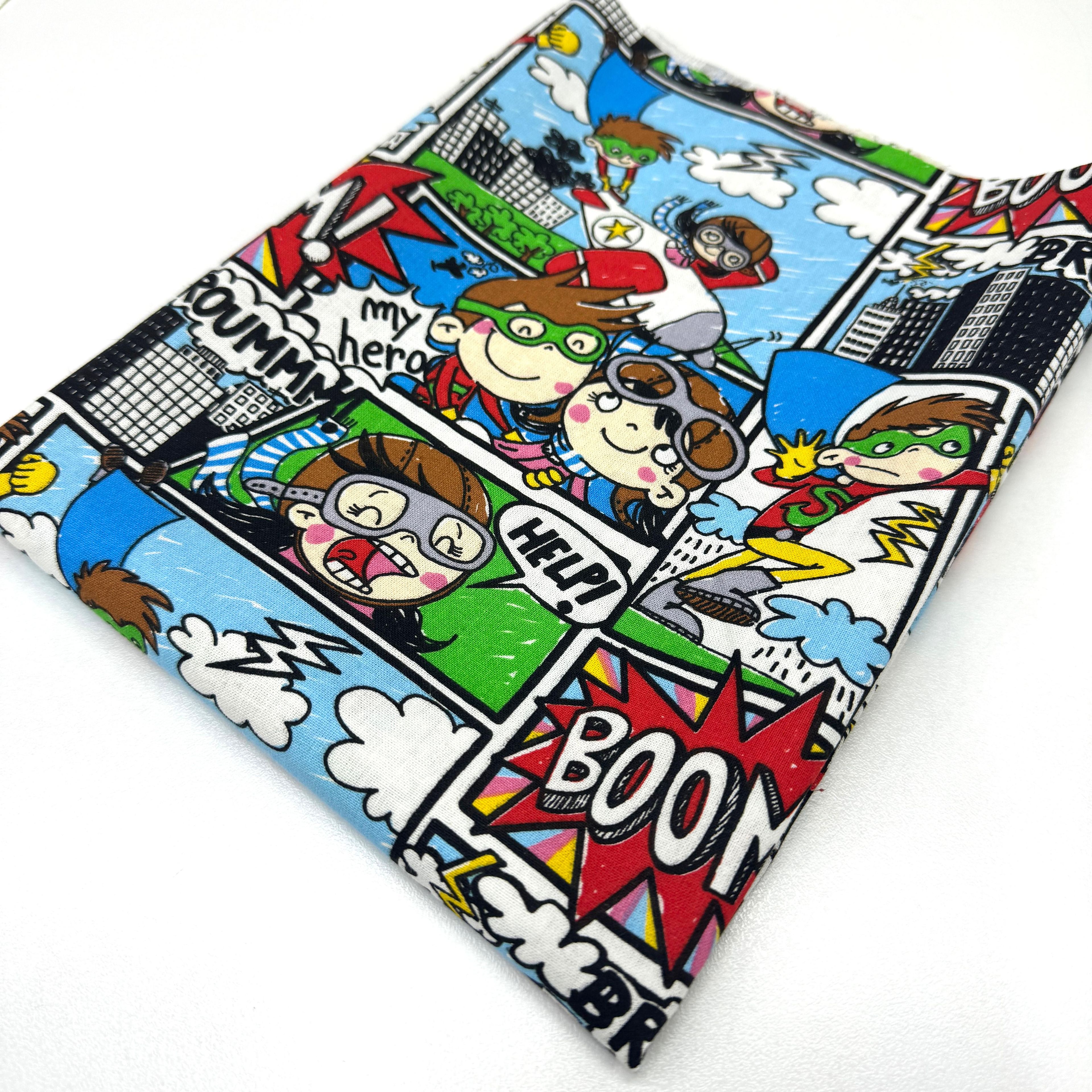 Süper Çocuk Comic Book Pop-Art 50*70 Cm Parça Premium Poplin Kumaş