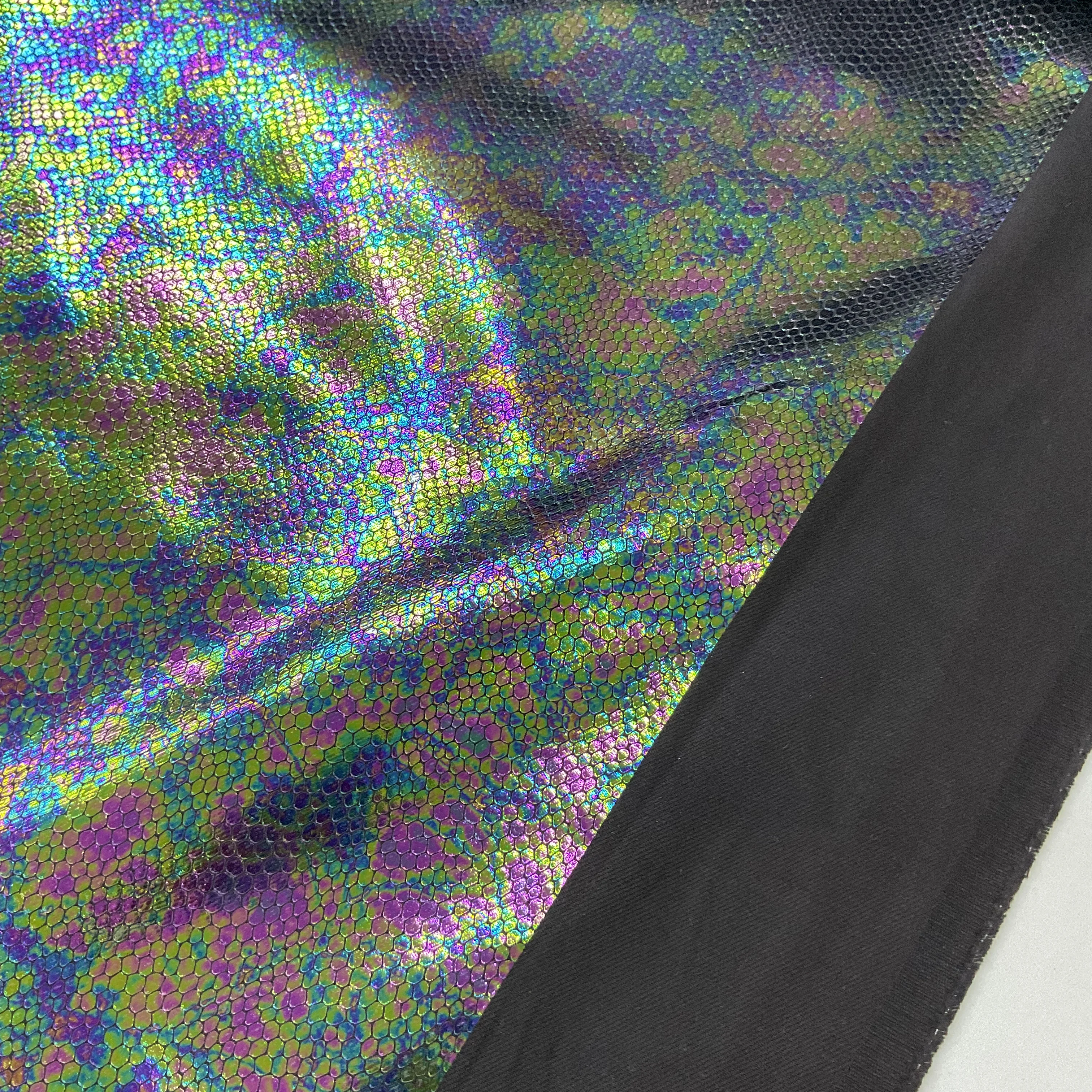 Siyah Özel Üretim Colorful Kot Kumaş