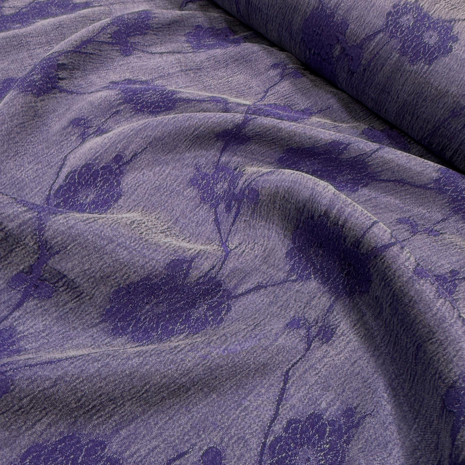 Yaban Mersini Çiçekli Dallar Cupro Kumaş