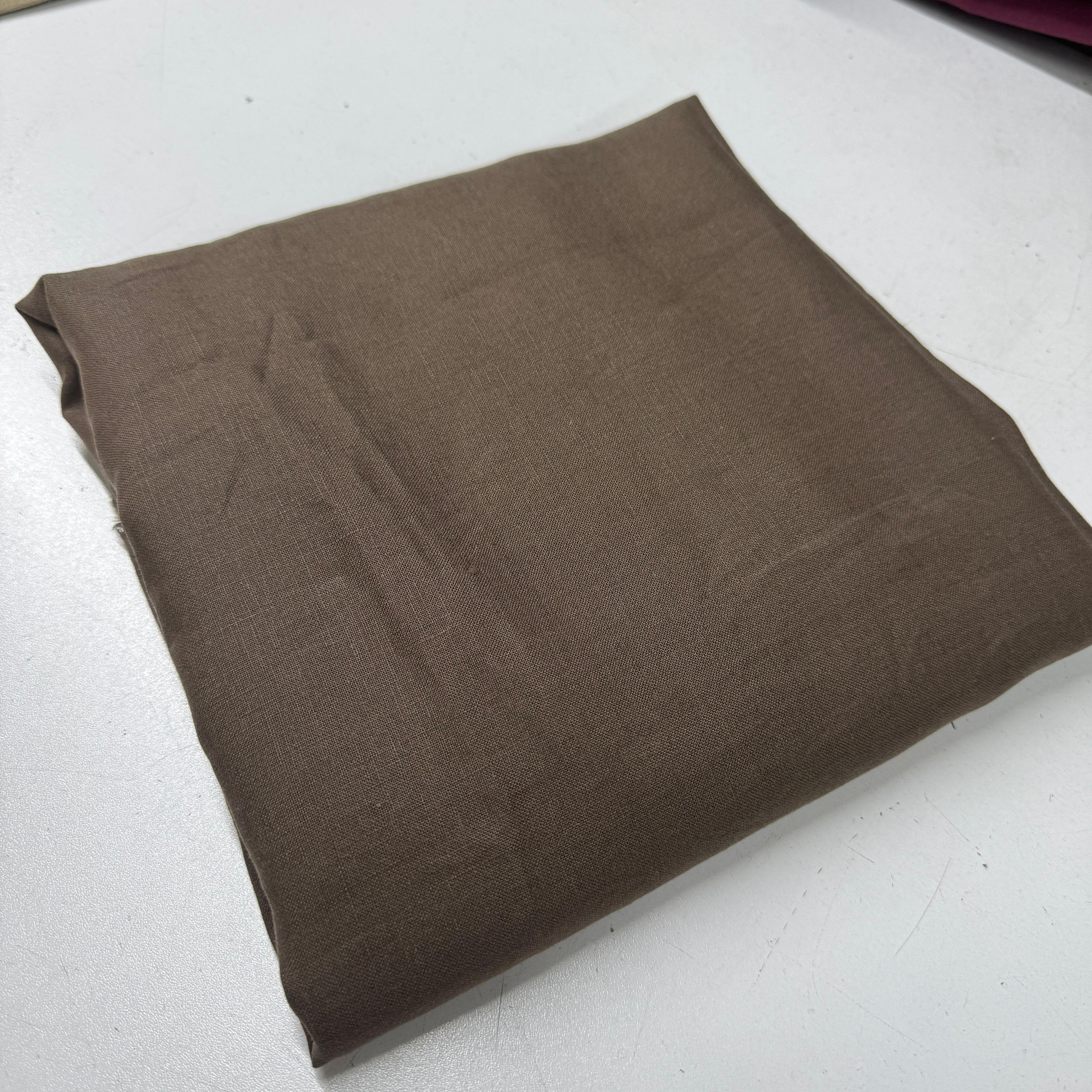 Acı Kahve Ham Keten 125*140 cm Keten Parça Kumaş