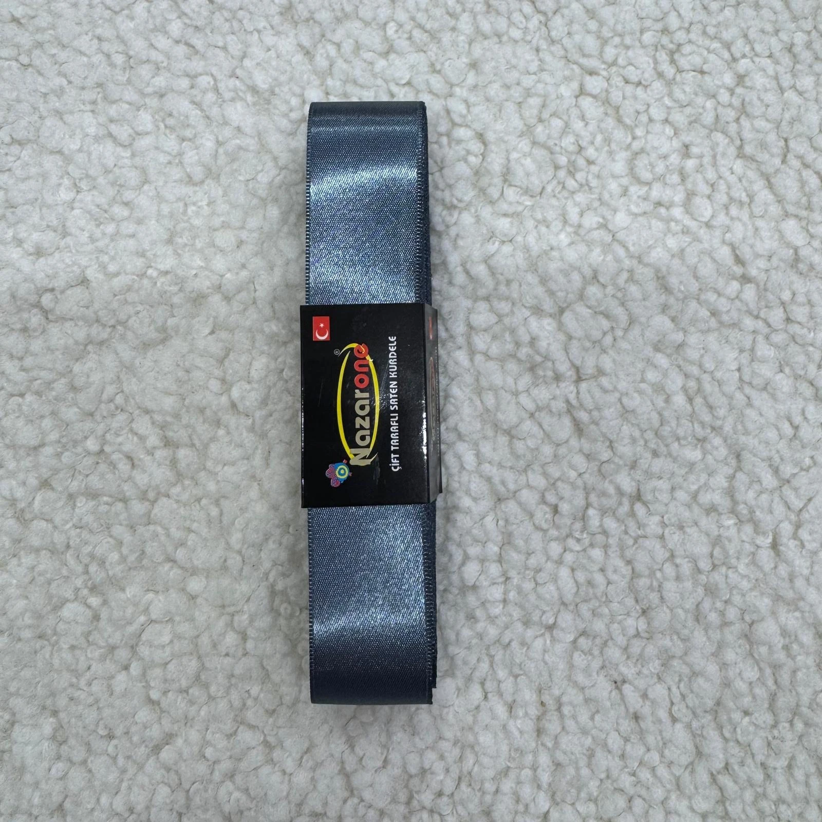 Üç Cm Antrasit Saten Kurdele