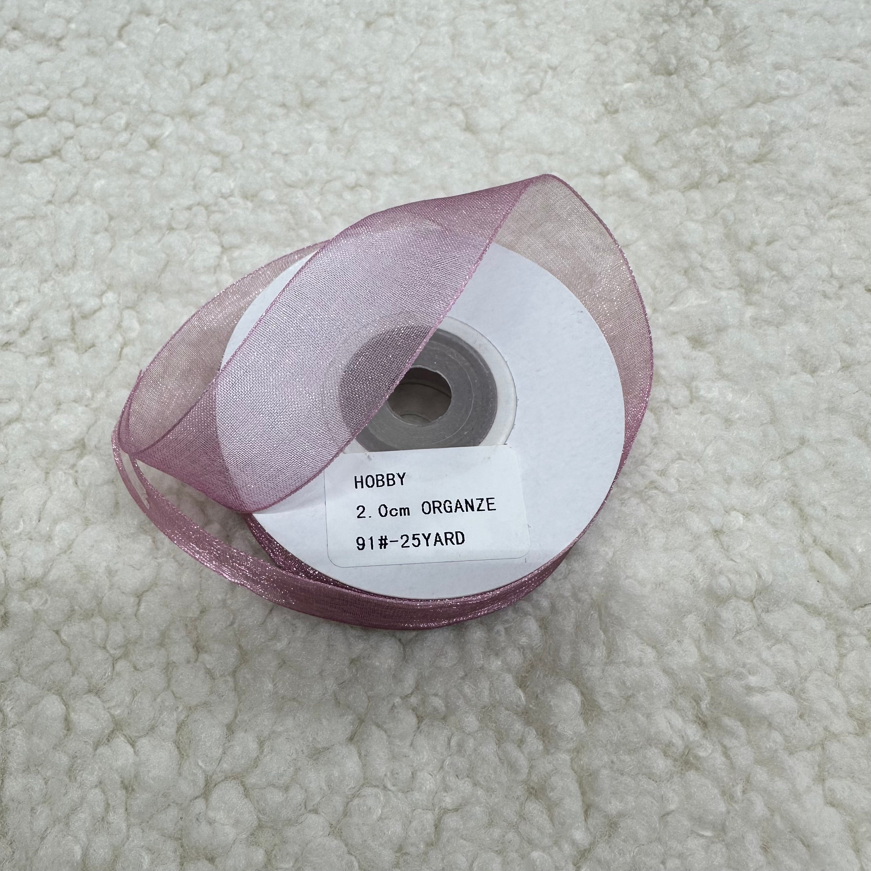 Gül Kurusu Organze Kurdele 2 Cm