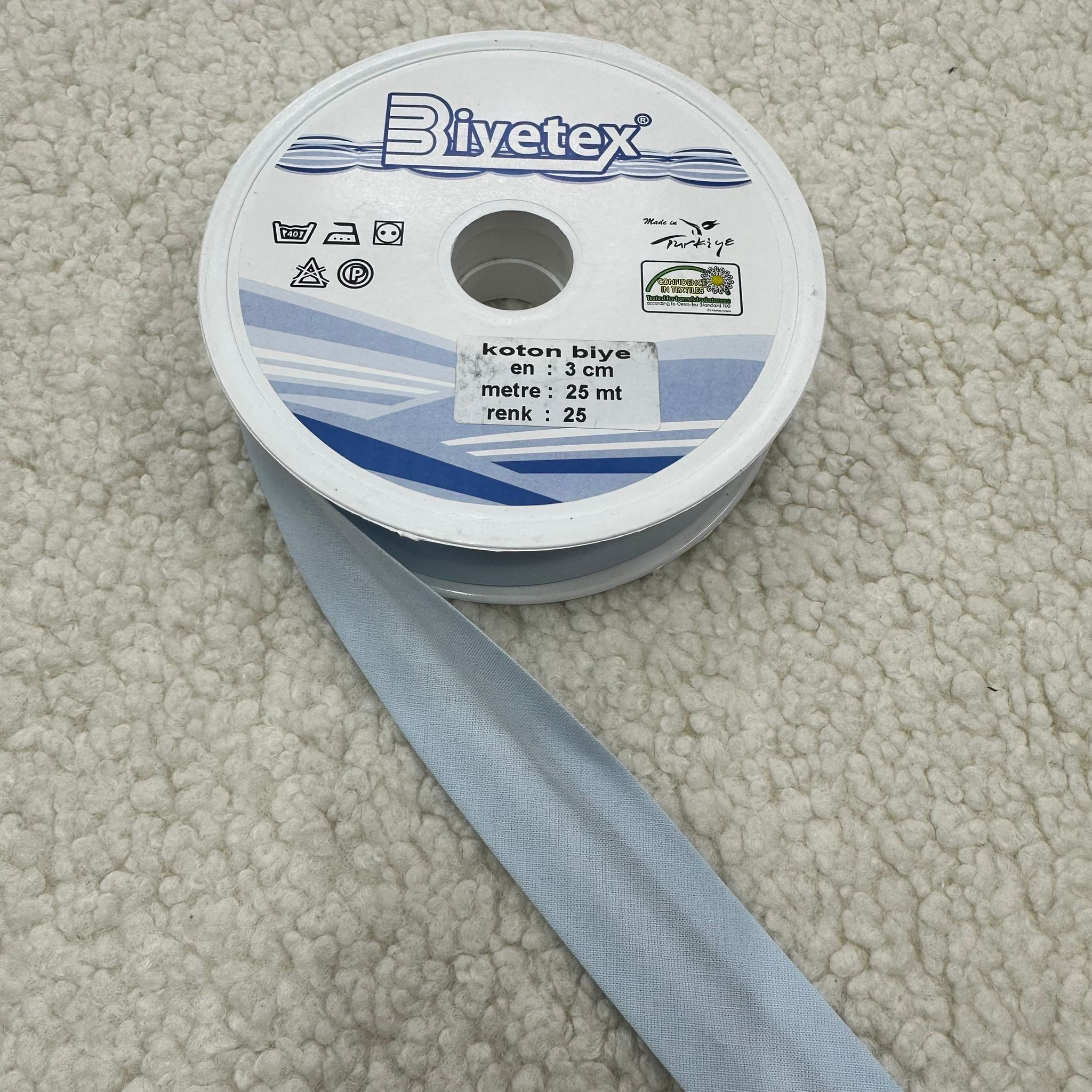 Renk No 25 Biyetex Koton Biye 3 Cm