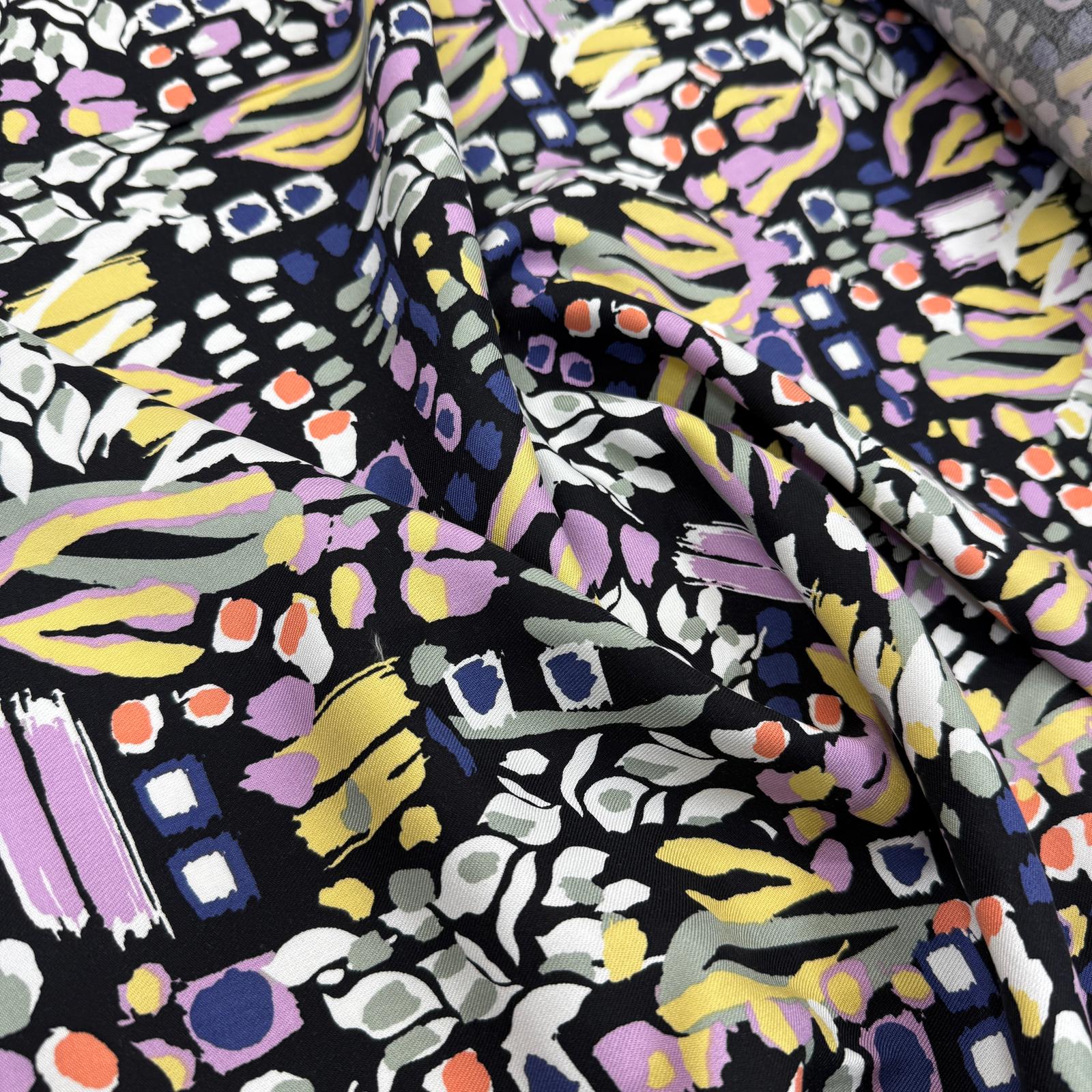 Geometrik Şekiller Belmando Viskon Kumaş