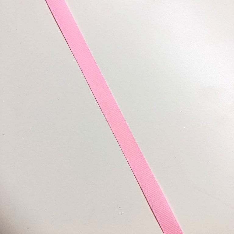 Toz Pembe Grogren Metrelik Kurdele 1 Cm