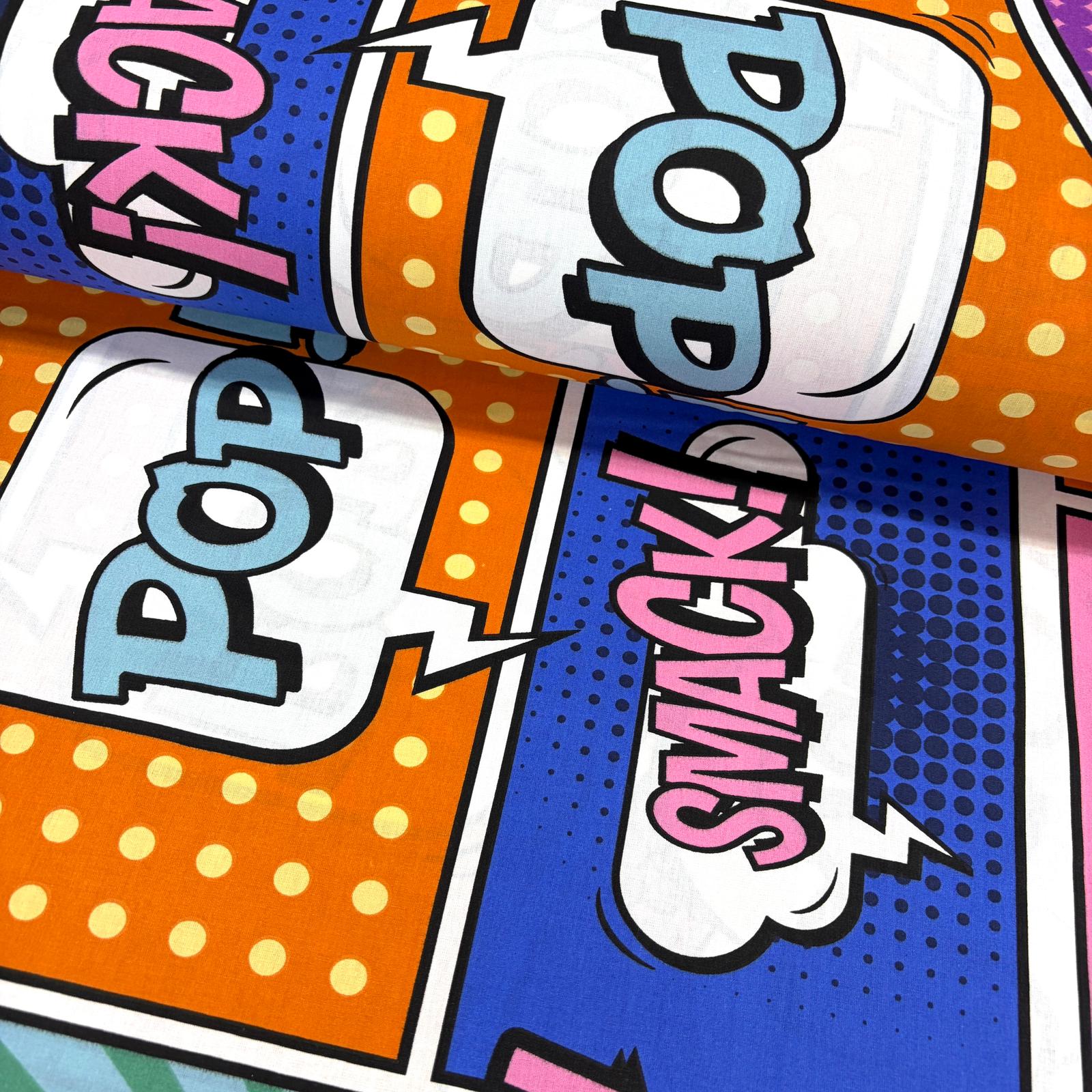 Pop Art Poplin Kumaş