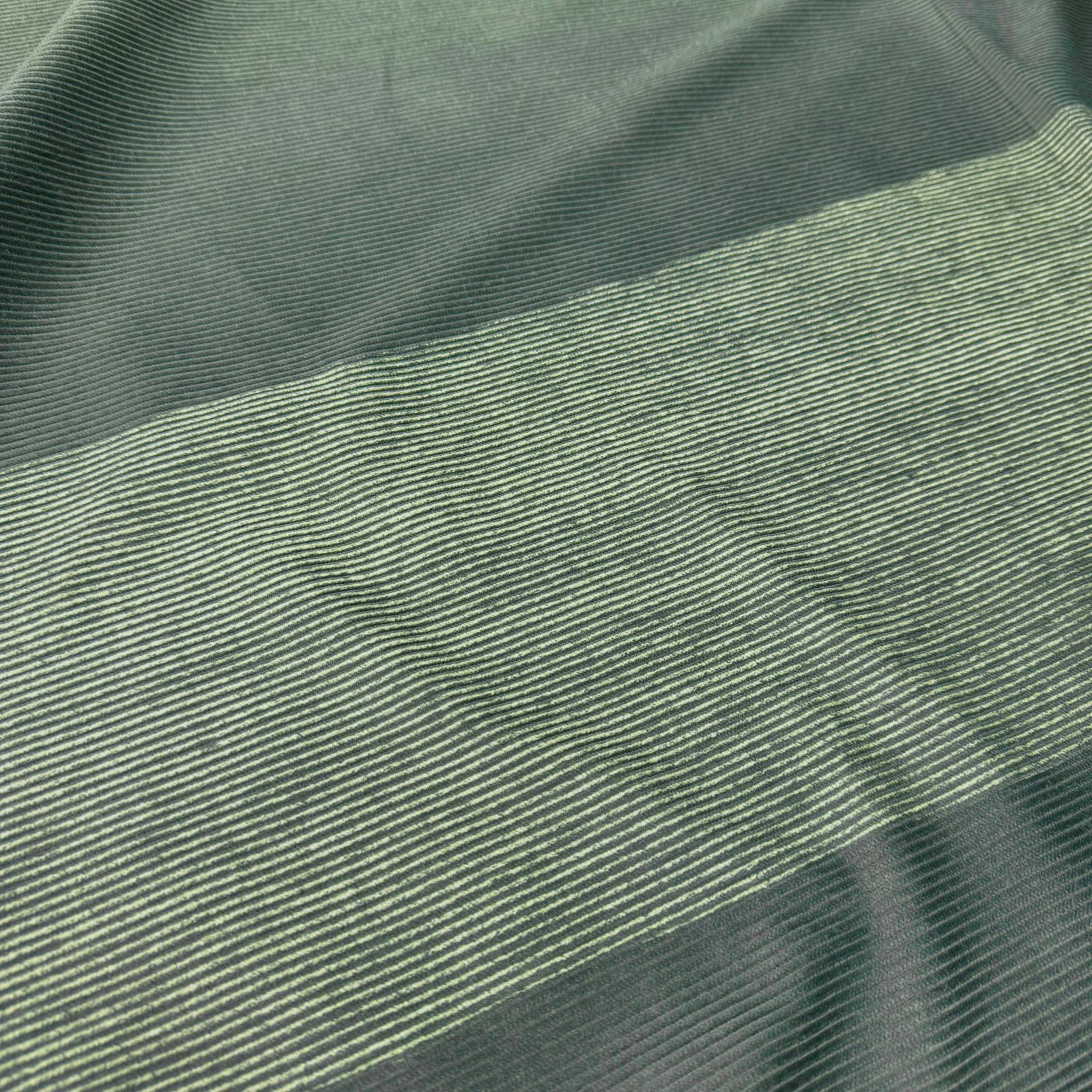 Defolu Ördek Başı Yeşil Pamuk Fitilli Kadife Kumaş