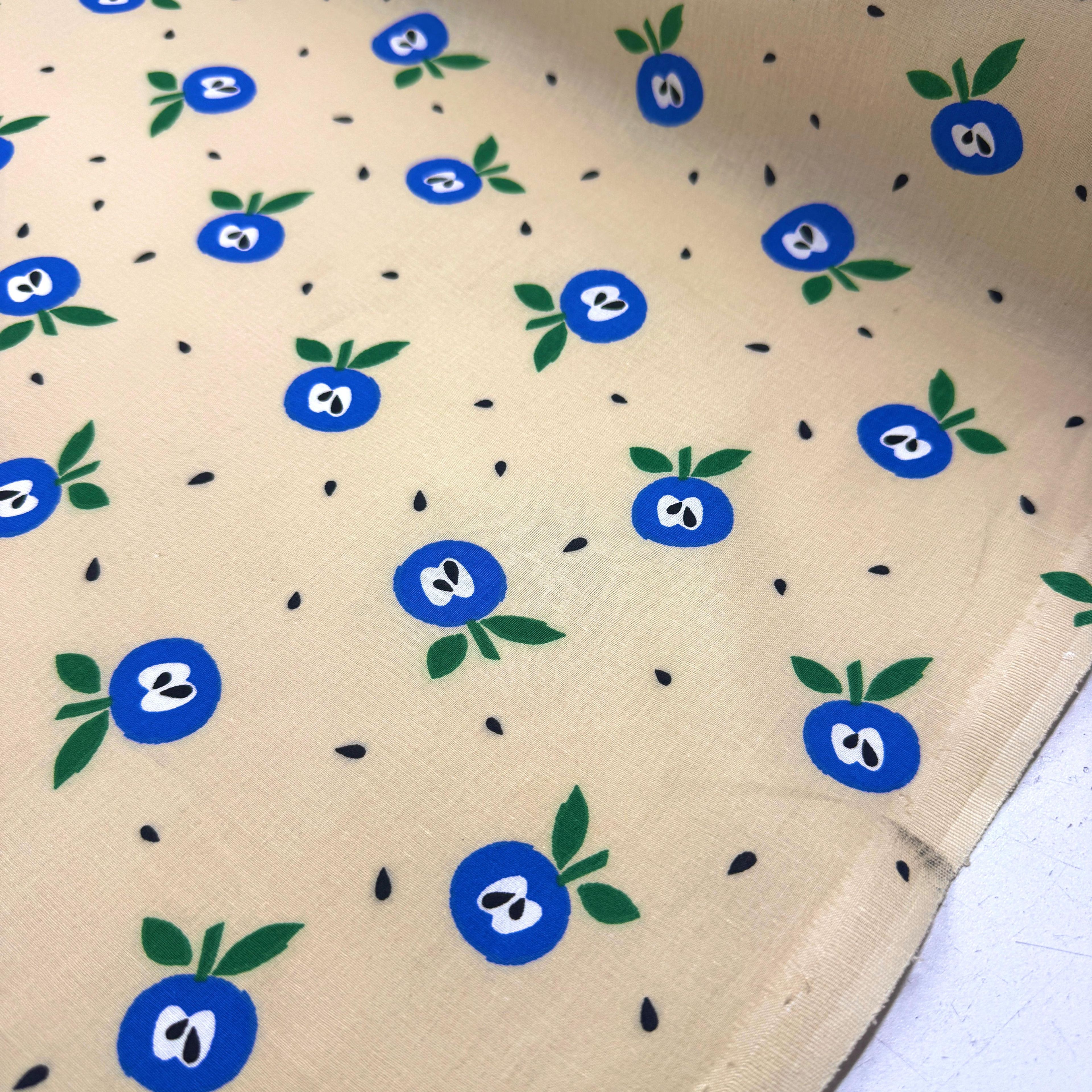 Mavi Elmalar Premium Poplin Kumaş