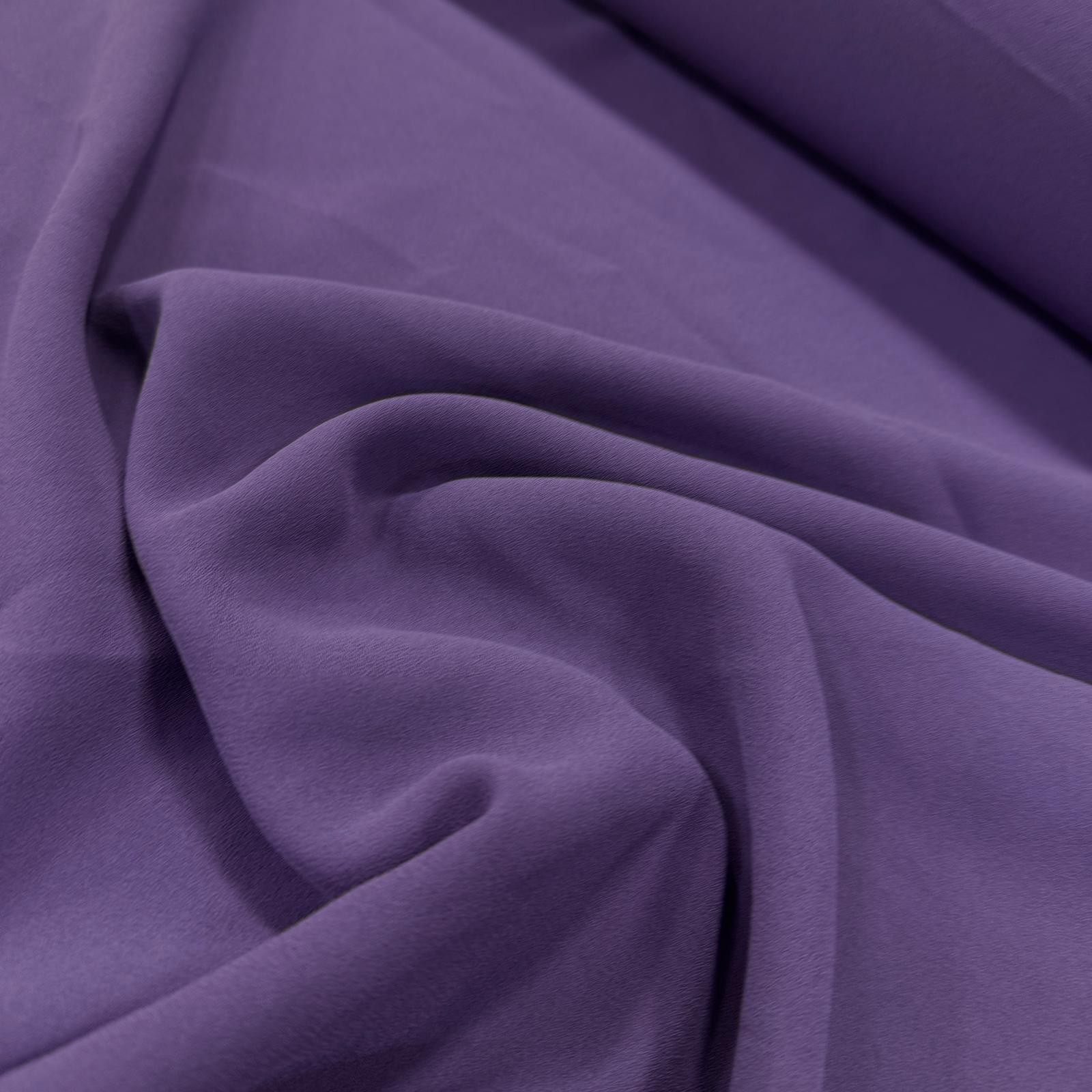 Düz Renk Jorjet Krep Kumaş - Violet