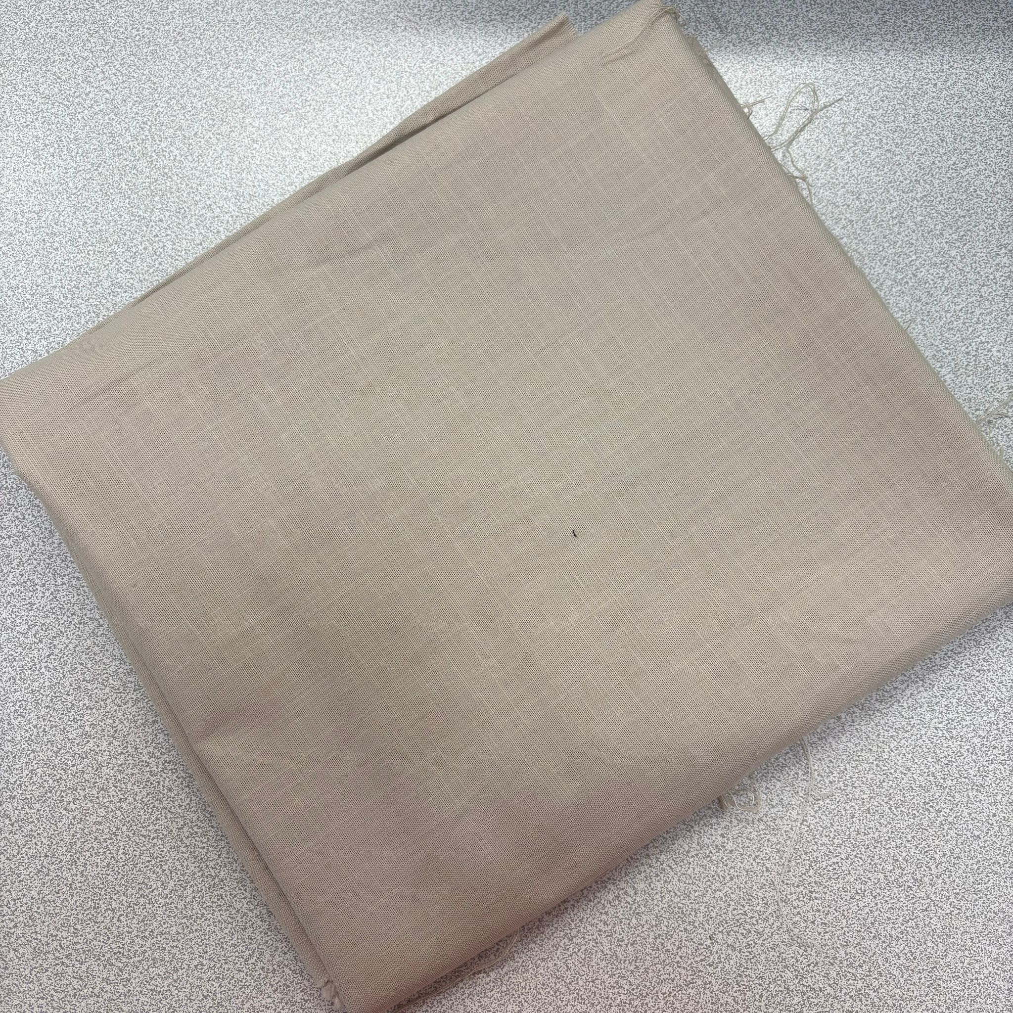 Bej Likralı Pamuk Keten No:85 145*140 cm Keten Parça Kumaş