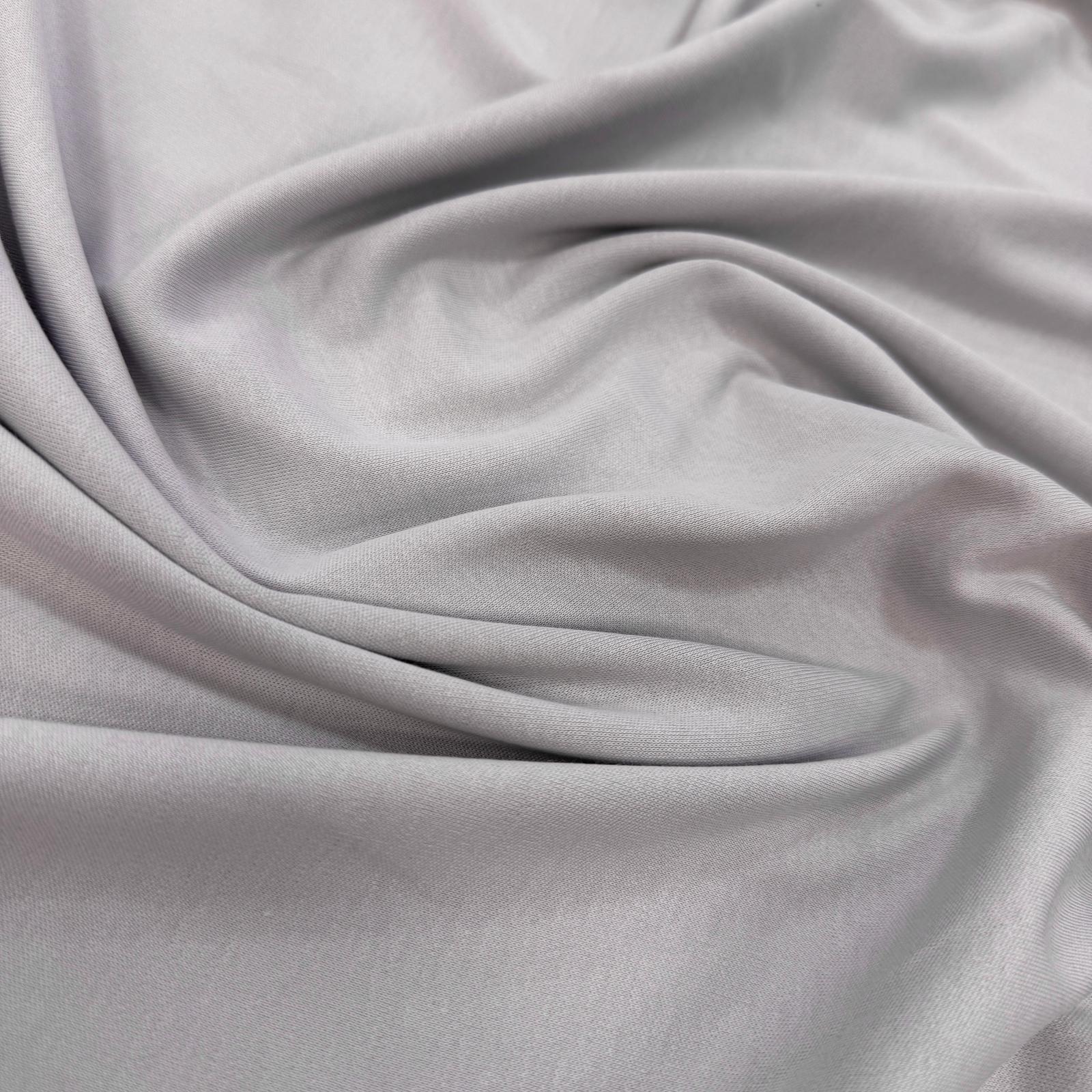 Açık Gri İntaşlar Markalı 40/1 İnterlok Penye Kumaş