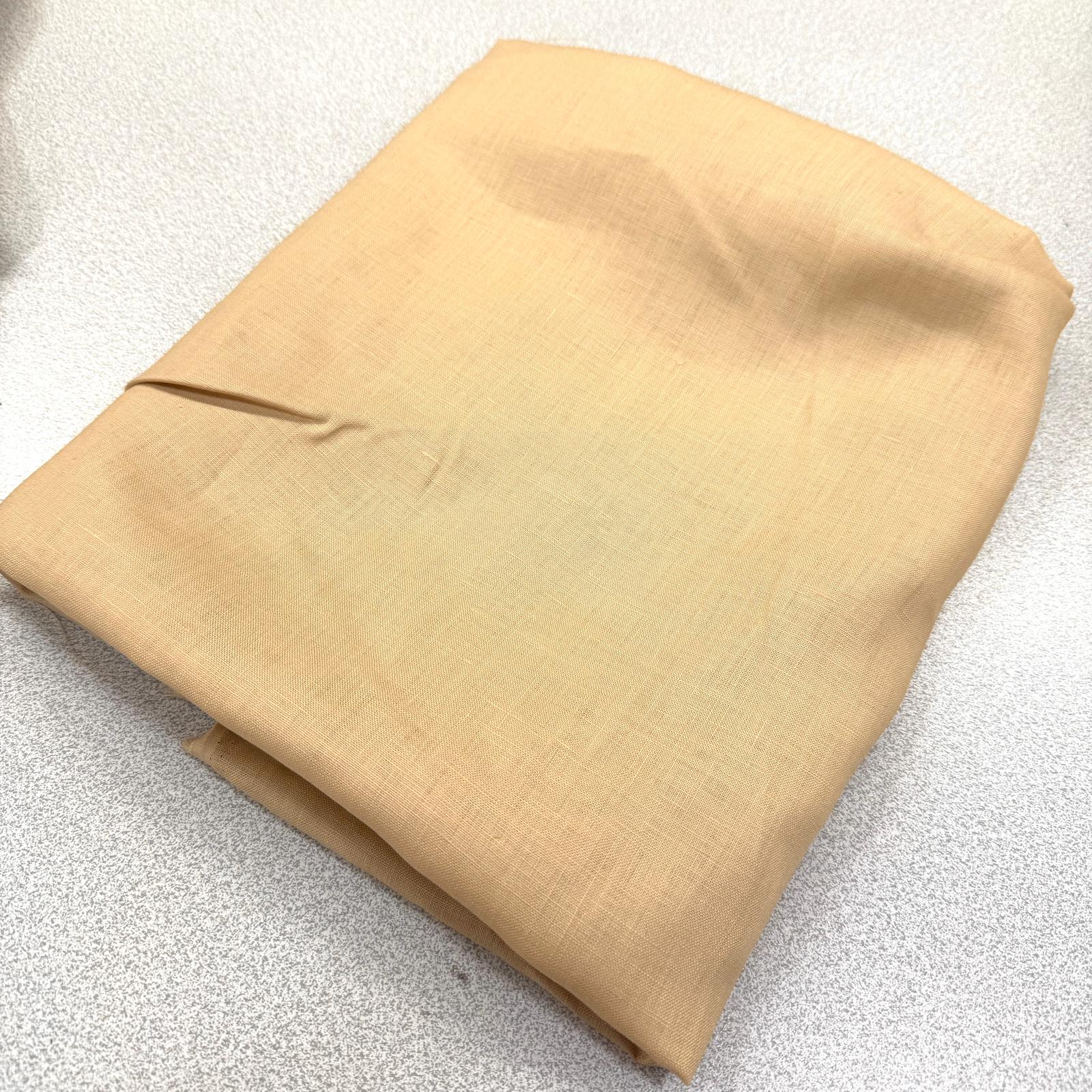 Açık Bej 100*150 cm Parça Ham Keten Kumaş