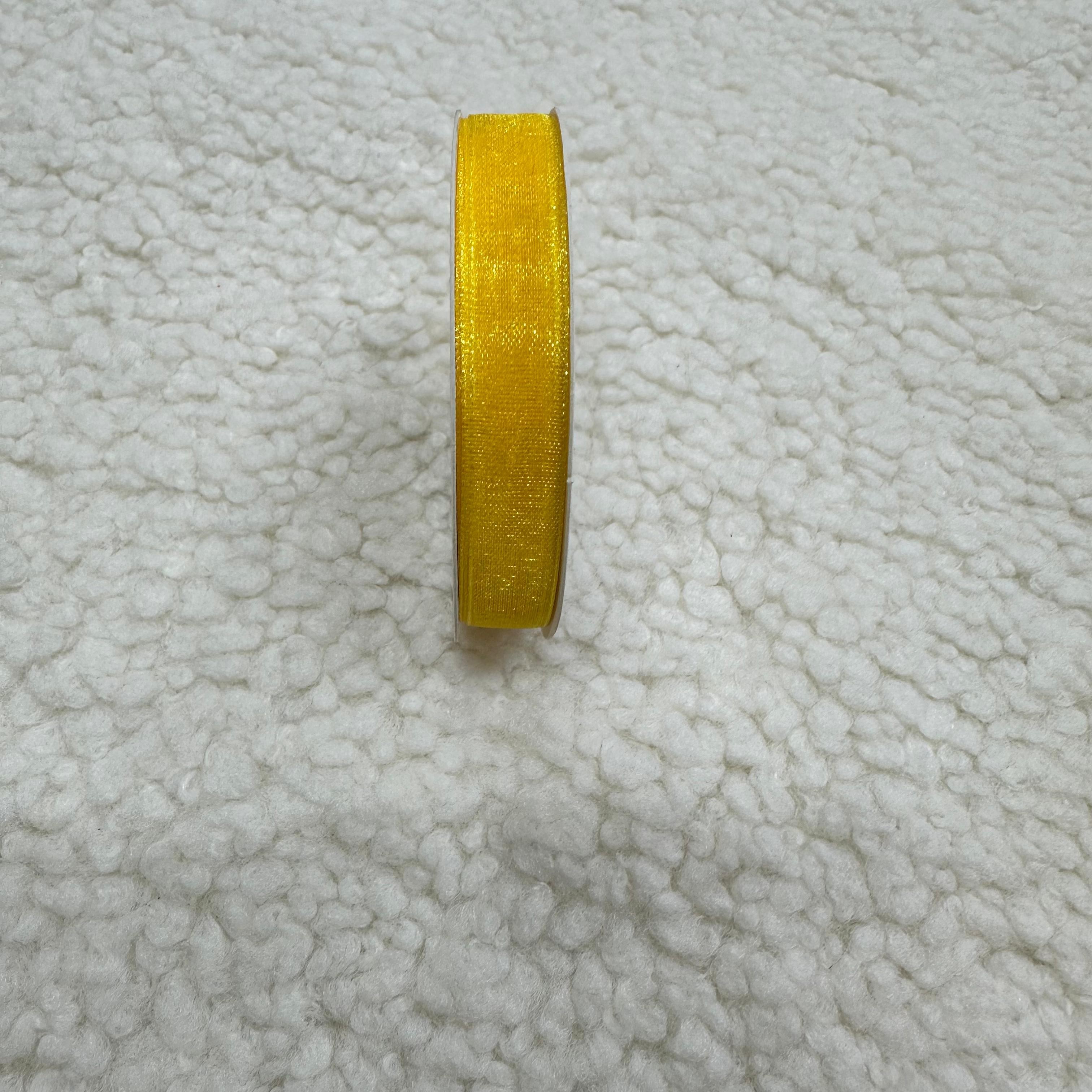 Sarı Organze Kurdele 1 Cm