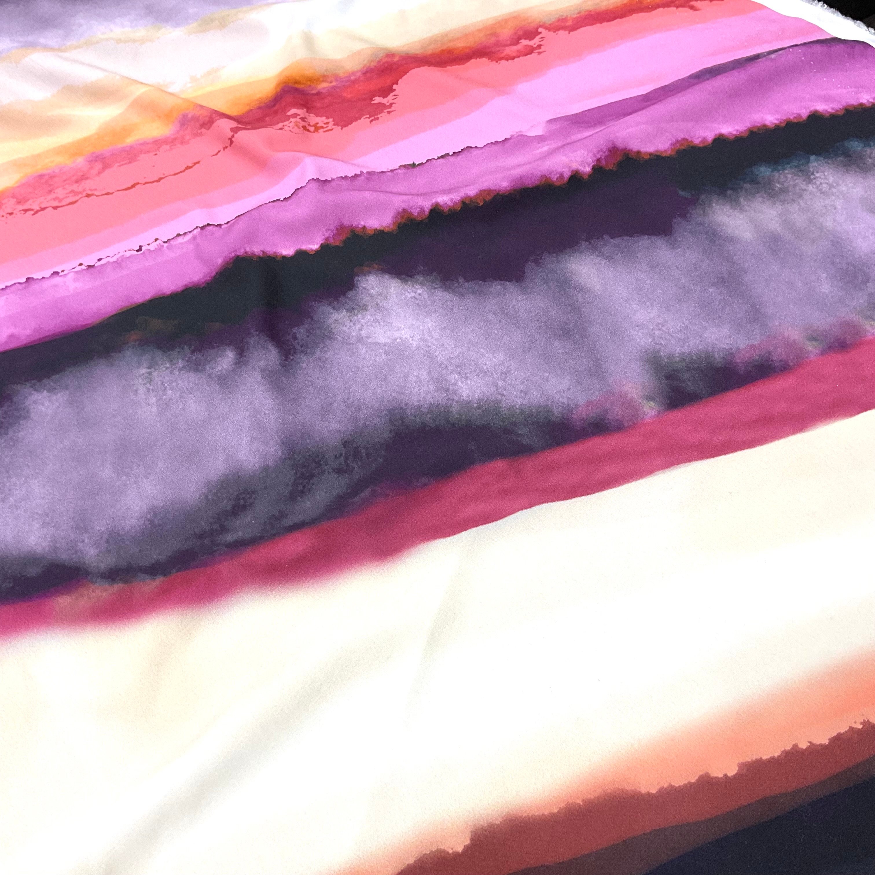 Batik Likralı İpek Viskon Vual Kumaş