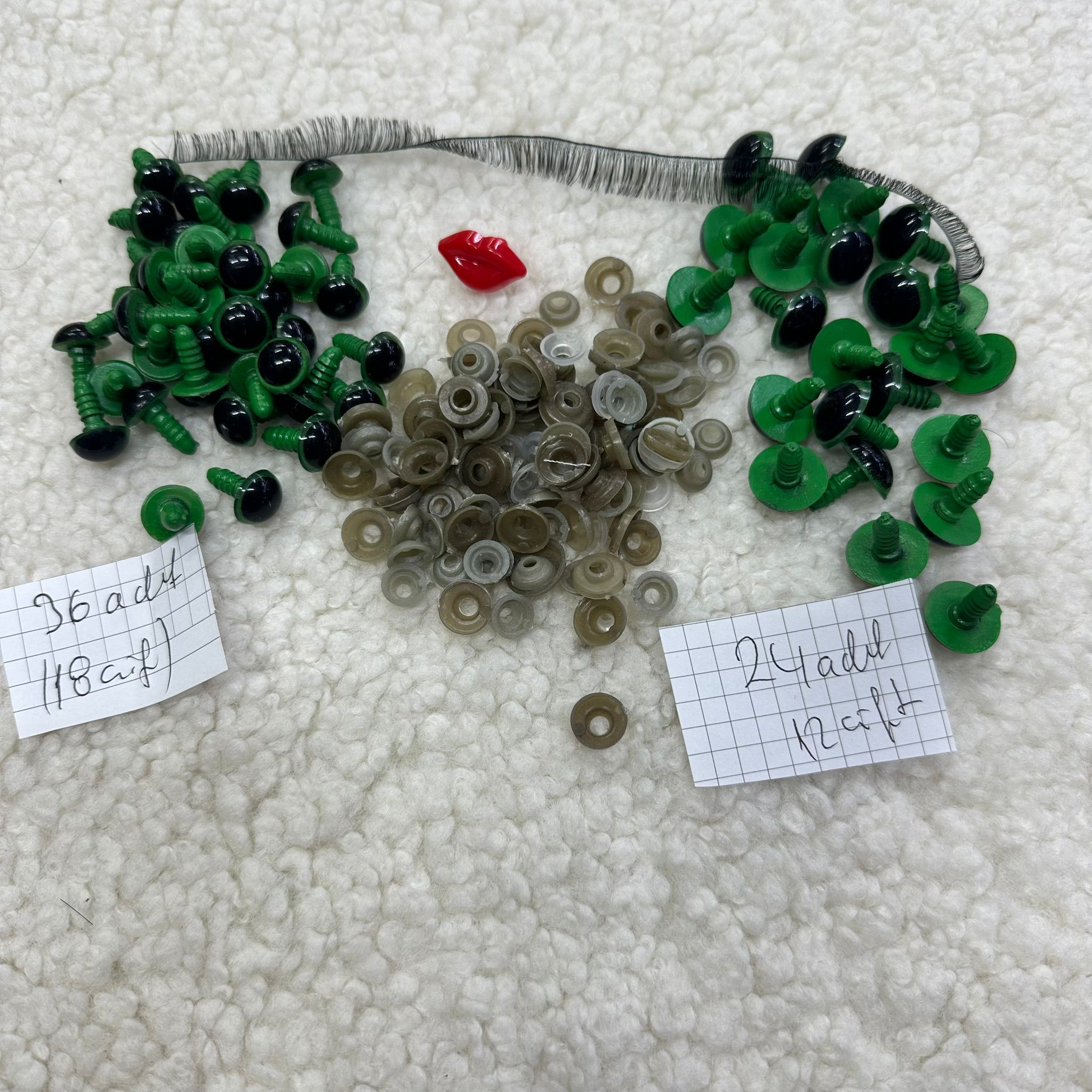 Yeşil Amigurumi Göz Set