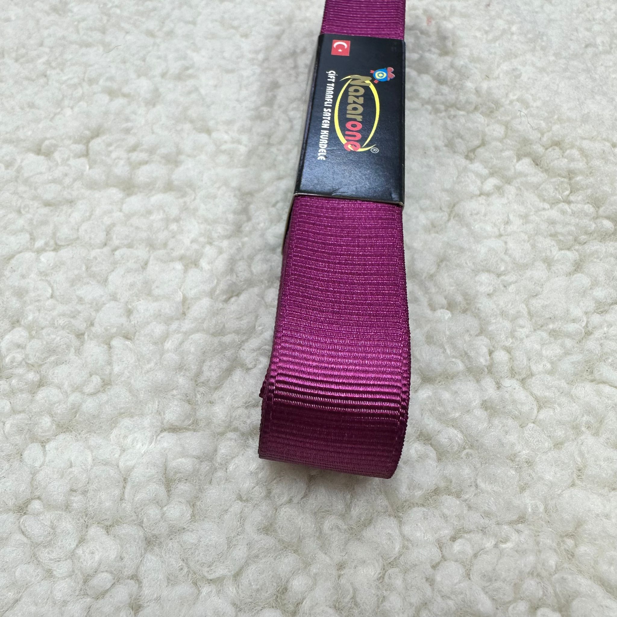 2 Cm Koyu Fuşya Grogren Kurdele