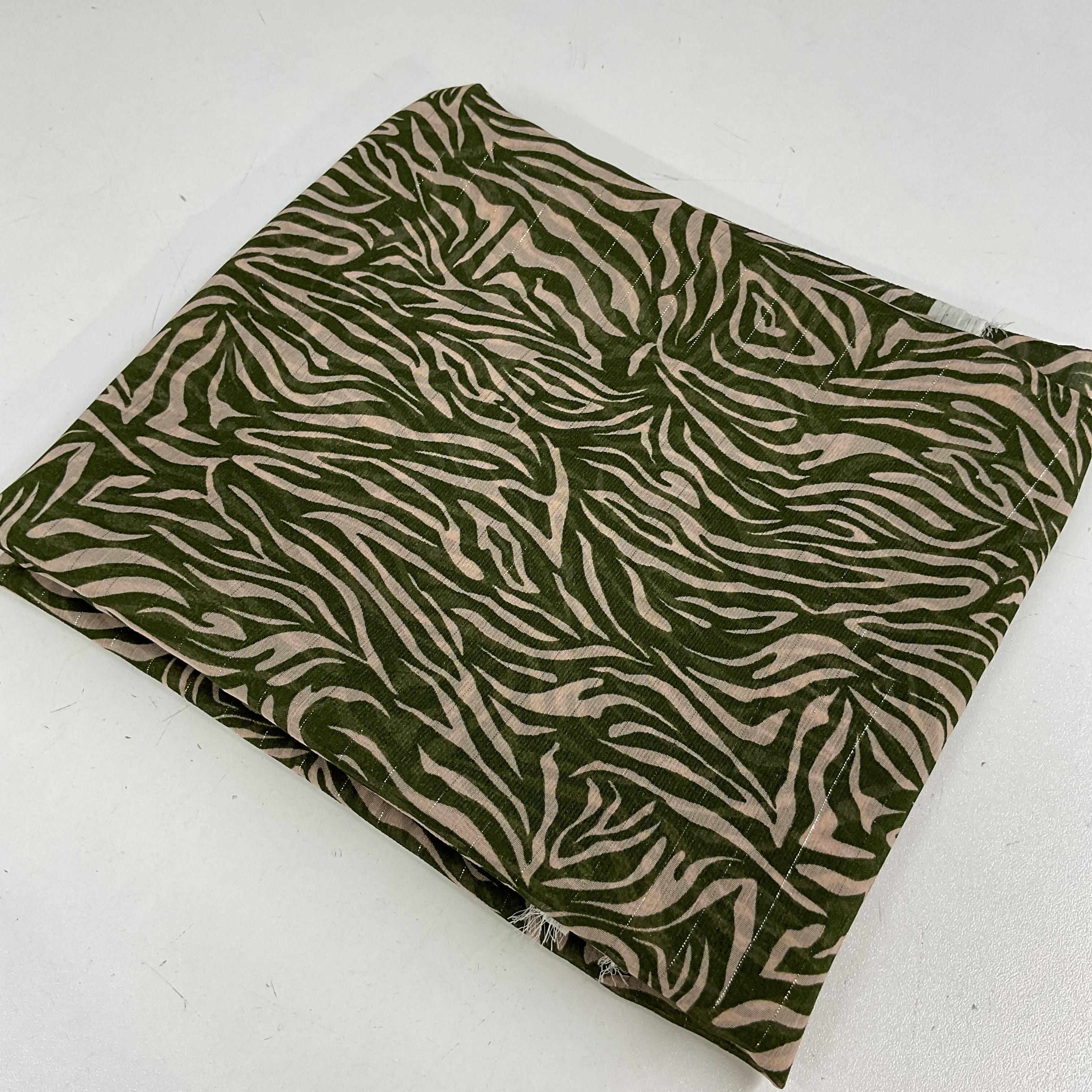 Çizgili Zebra 100*140 Cm Şifon Kumaş