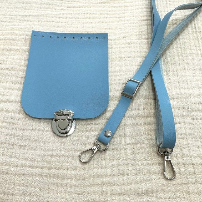 Mavi Telefon Ve Çanta Askı Seti