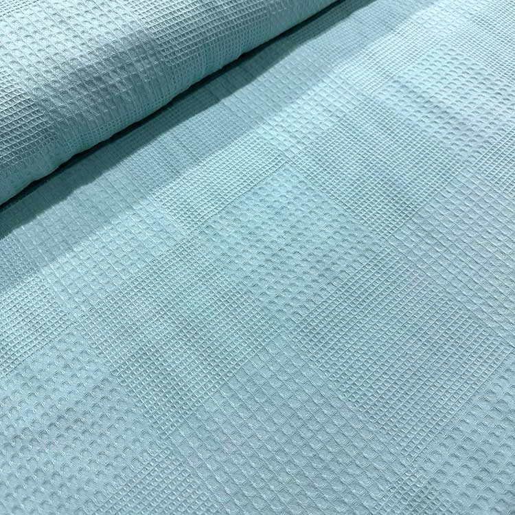 Düz Renk Waffle Pike Kumaş - Mint