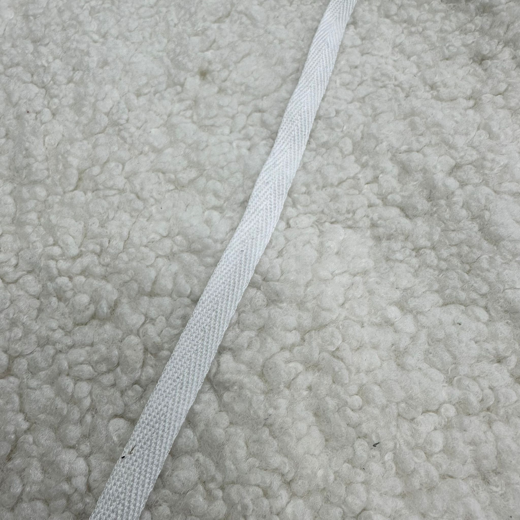 Beyaz 1 Cm Pamuk Kolon Şerit