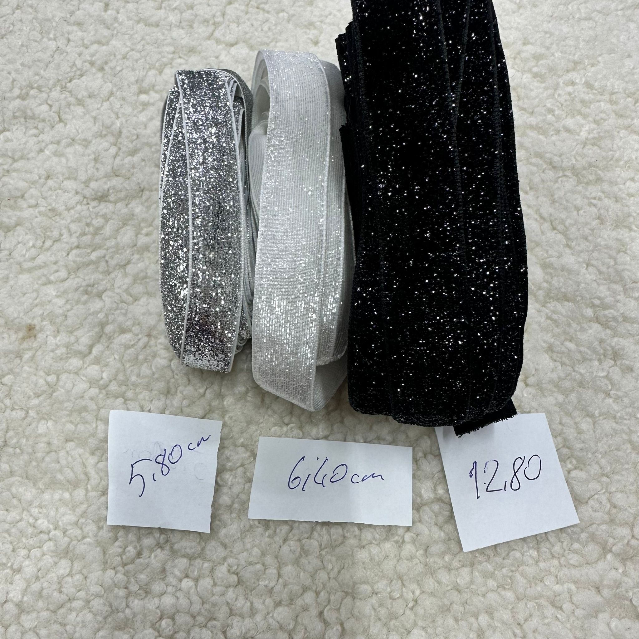 A18 Simli Kadife Kurdele Set