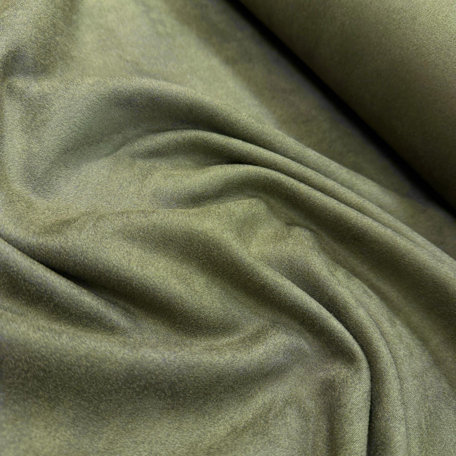 Çift Taraflı Scuba Süet Kumaş - Haki