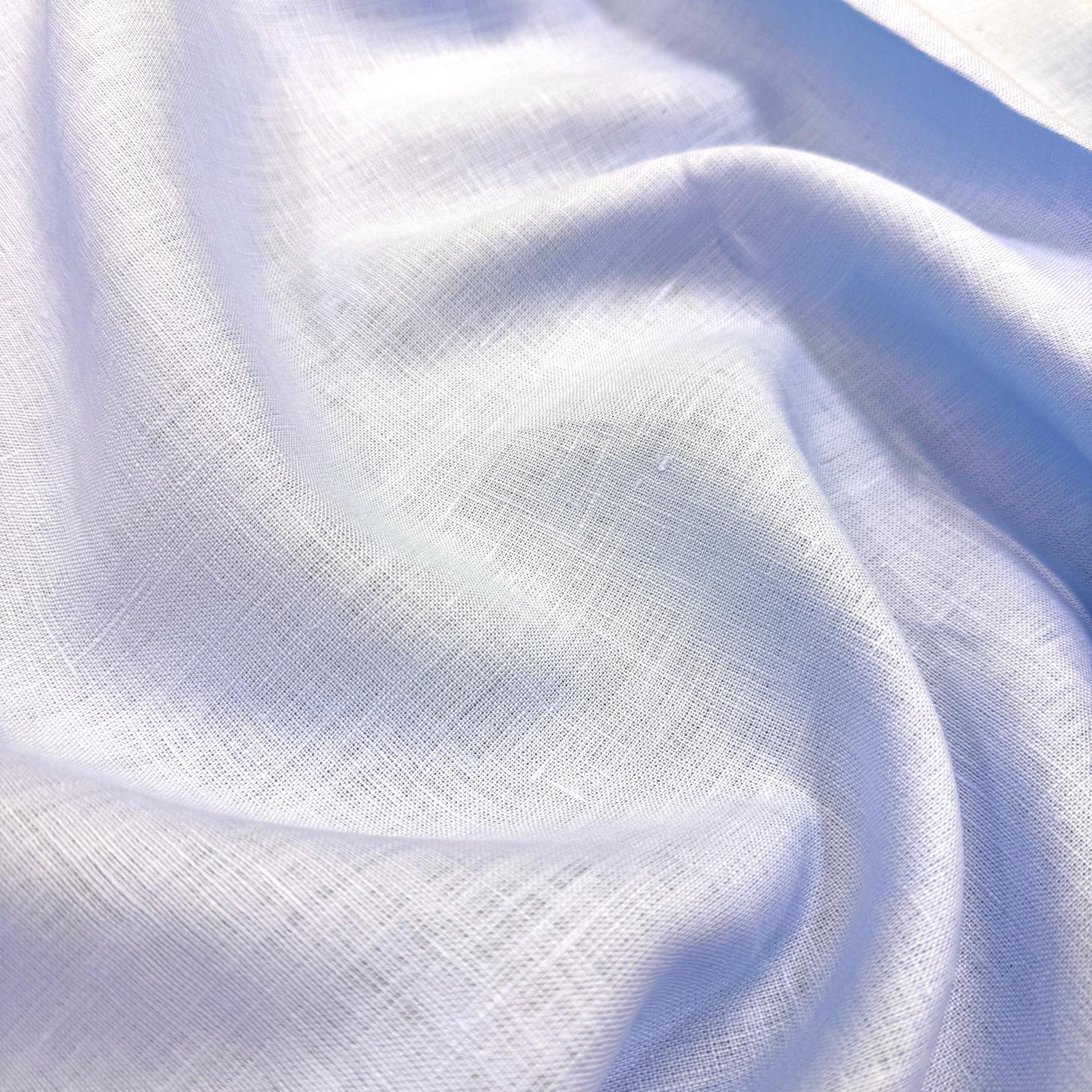 Buz Mavi Ham %100 Yumuşatılmış Keten Kumaş