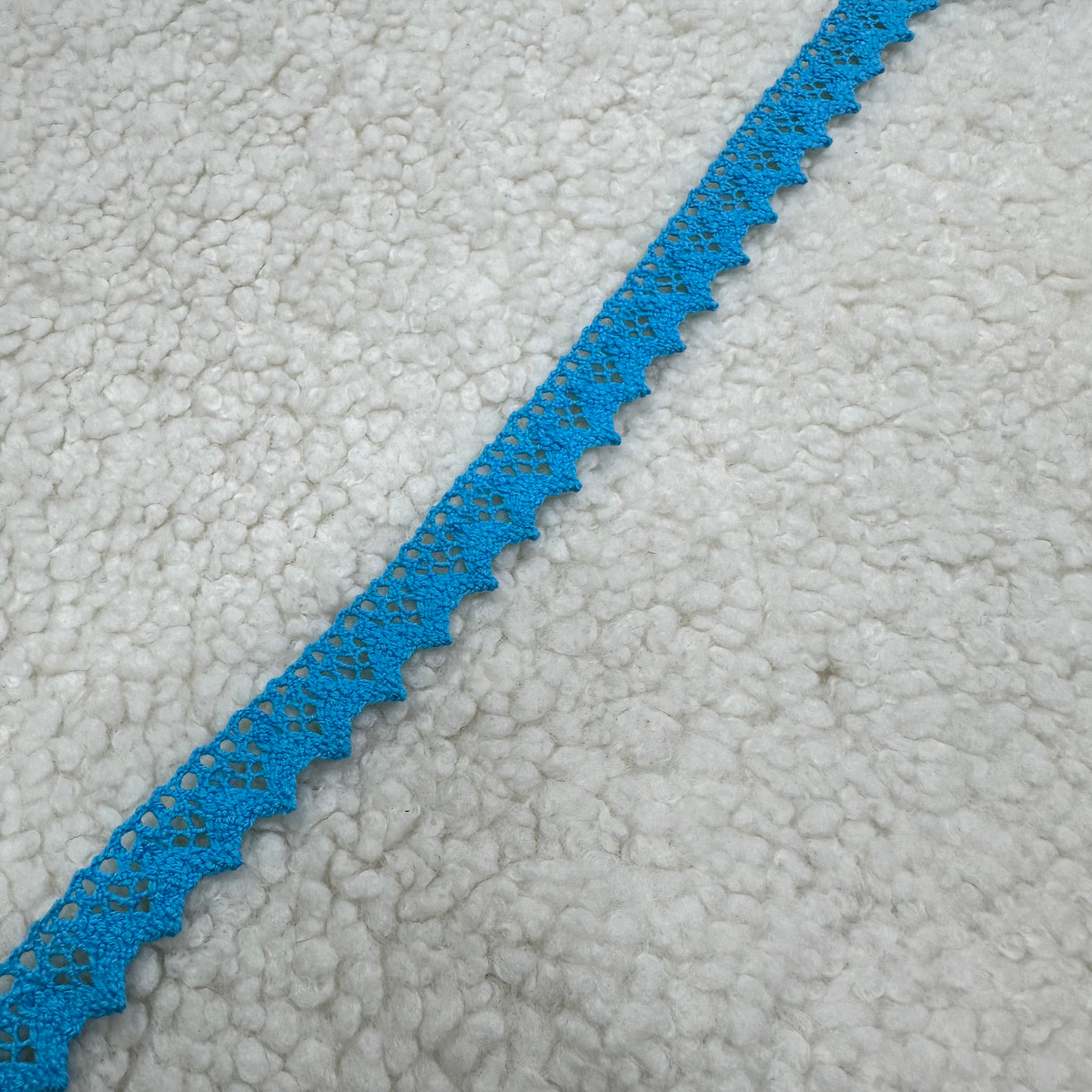 Zigzaglı  Turkuaz Pamuklu Kopanaki