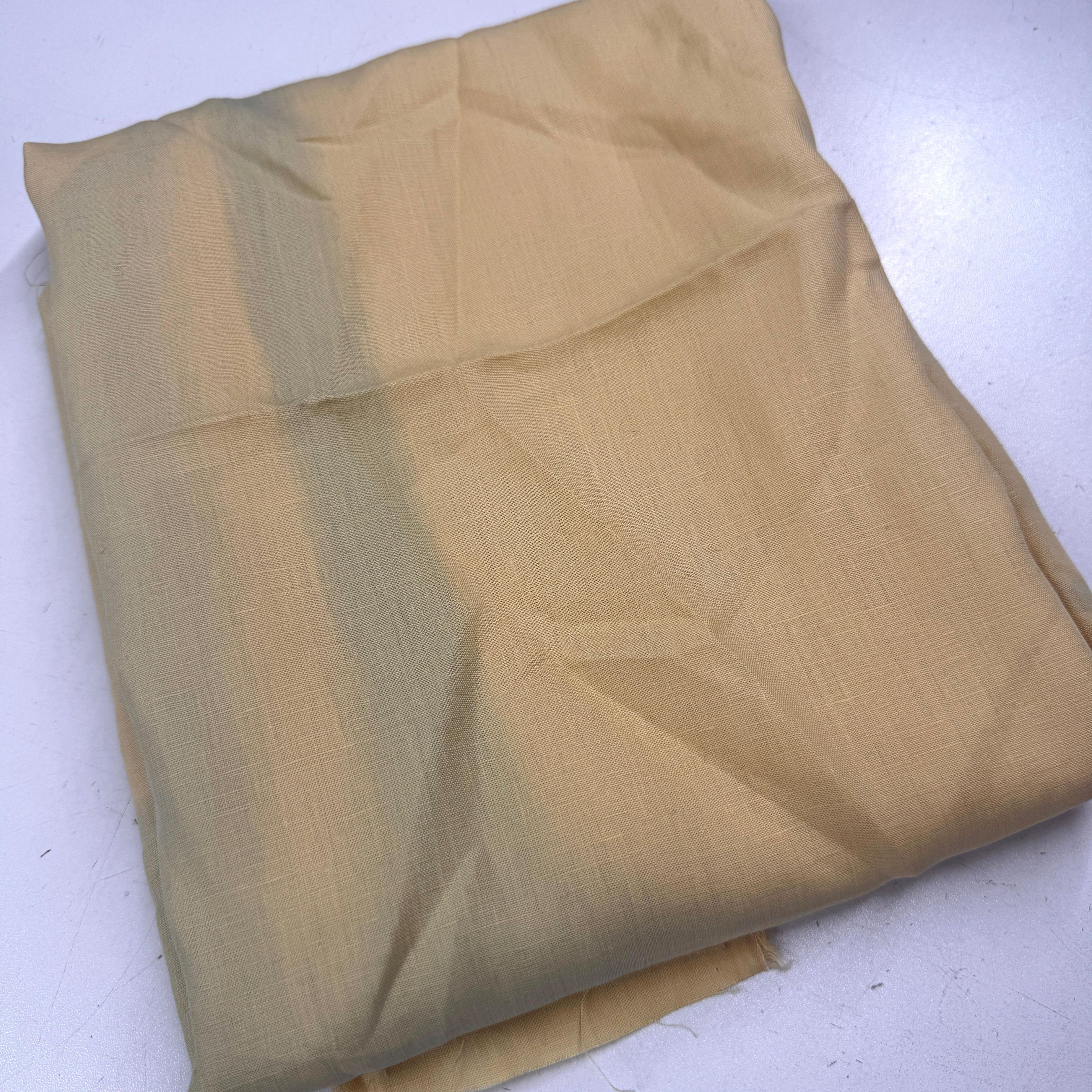 Defolu Koyu Krem 80*140 cm Parça Ham Keten Kumaş