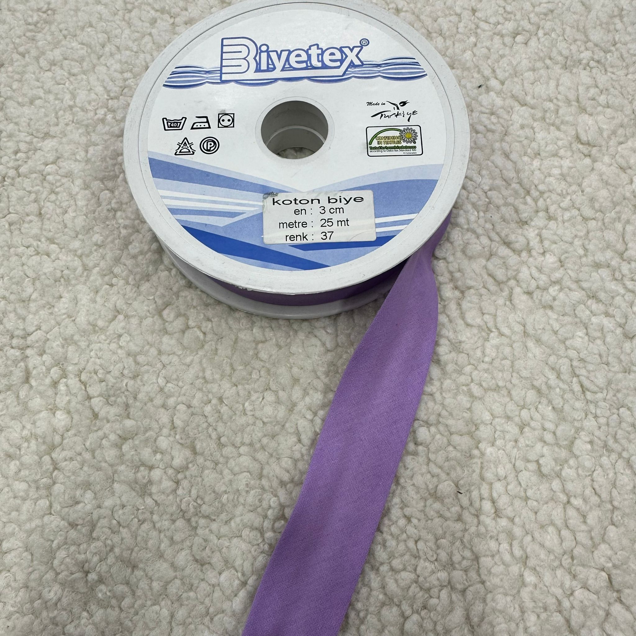 Renk No 37 Biyetex Koton Biye 3 Cm