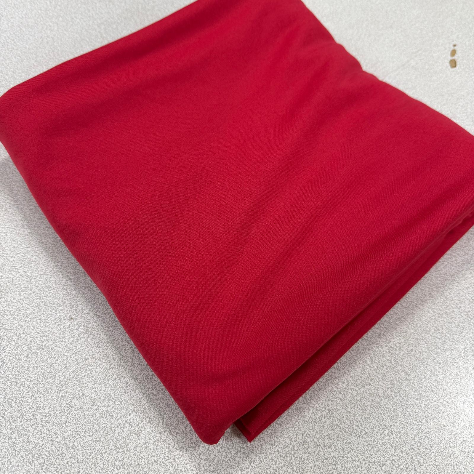 Hafif Defolu Kırmızı 350*150 Cm Parça İnterlok Astar Kumaş 