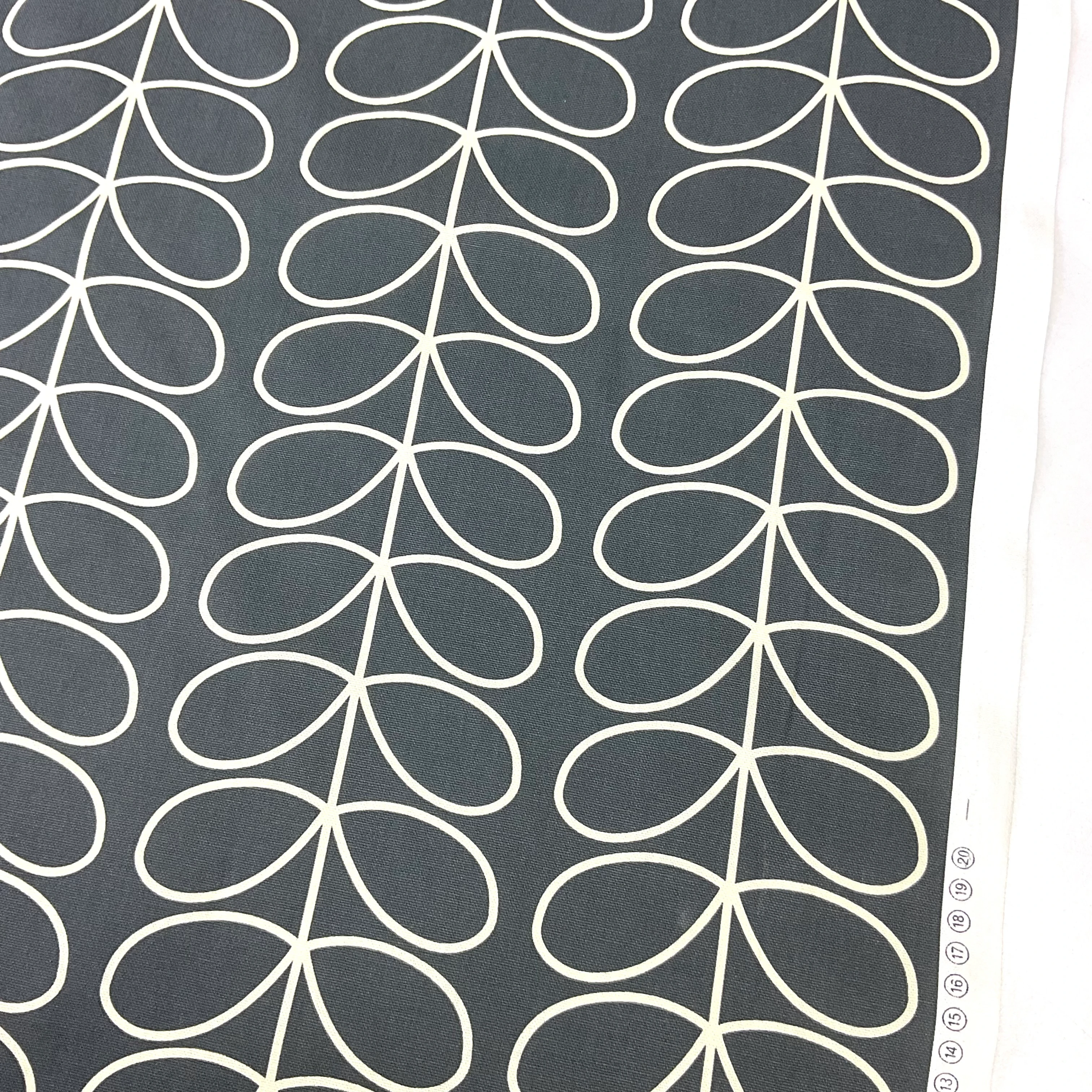 Antrasit Düğüm Pamuk Keten Kumaş