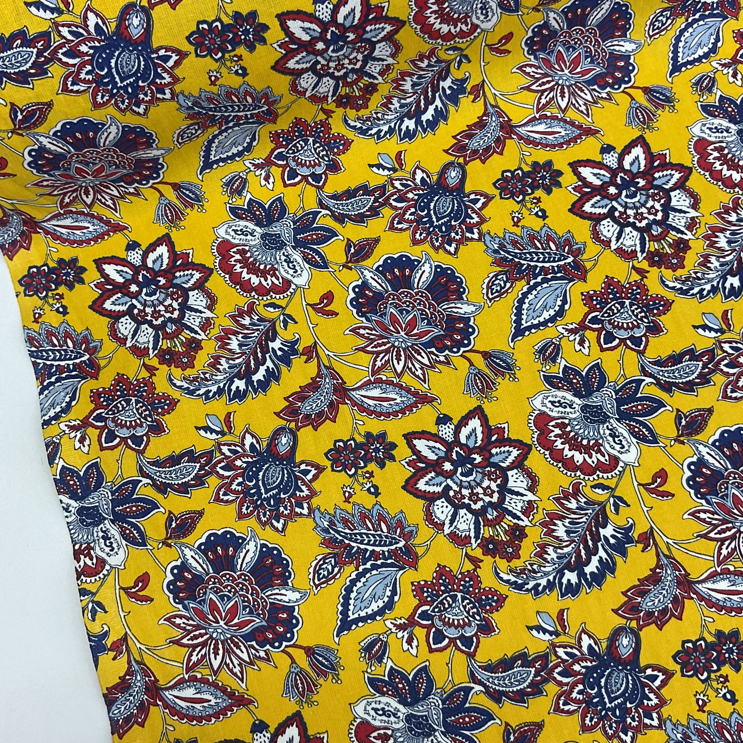 Sarı zambak Premium Poplin Kumaş