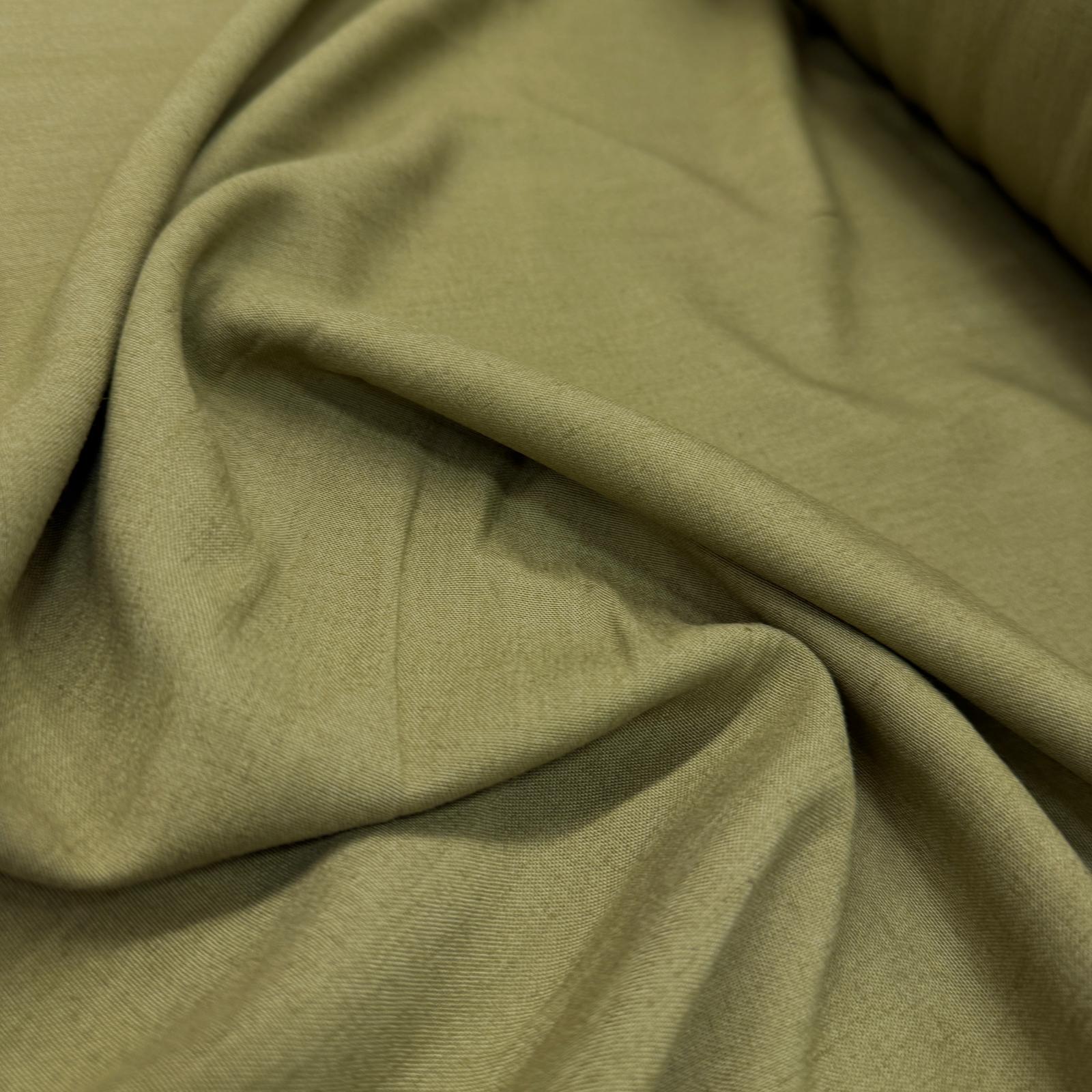 Kampanyalı İhraç Fazlası Zeytin Yeşil Viskon Keten Kumaş