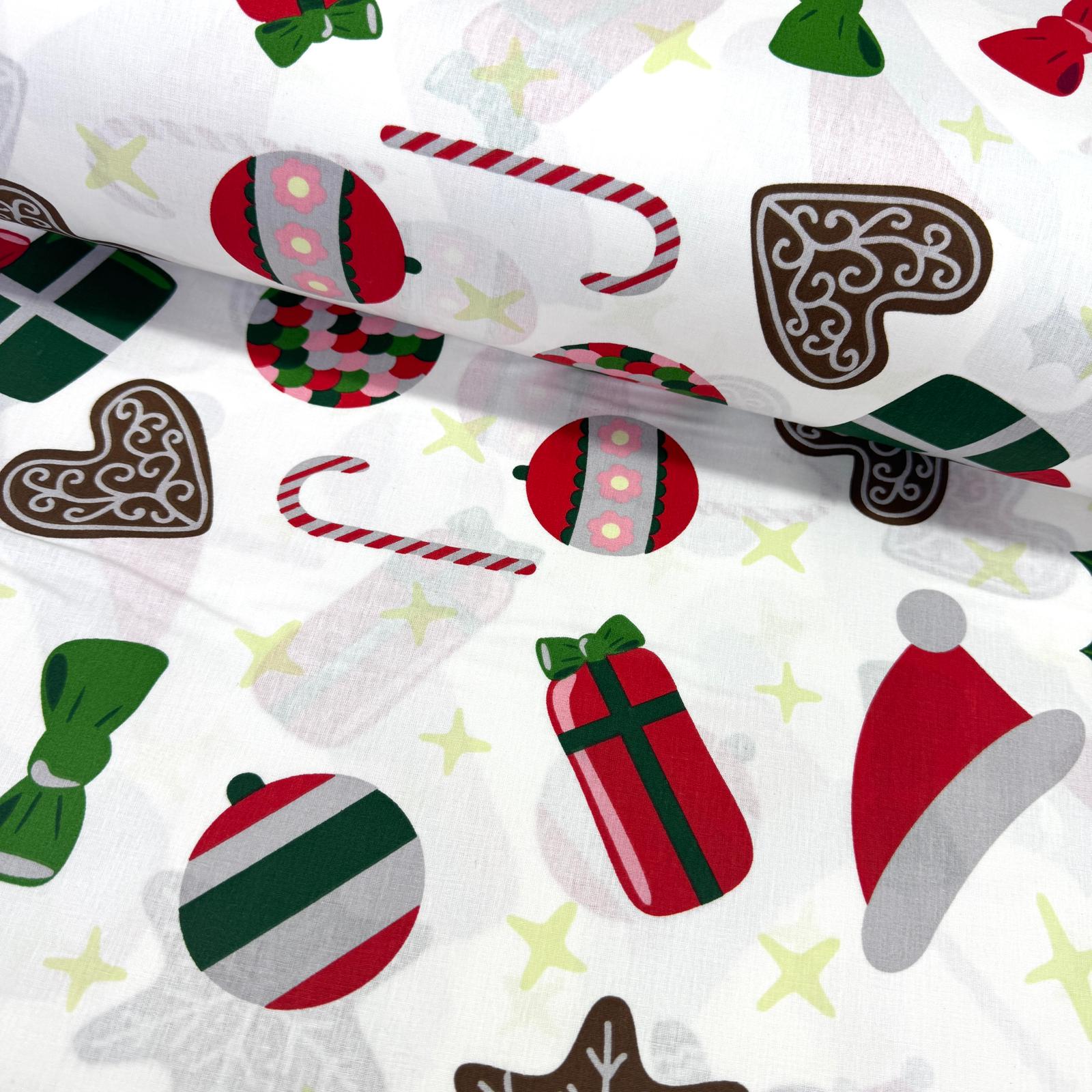 Christmas Poplin Kumaş