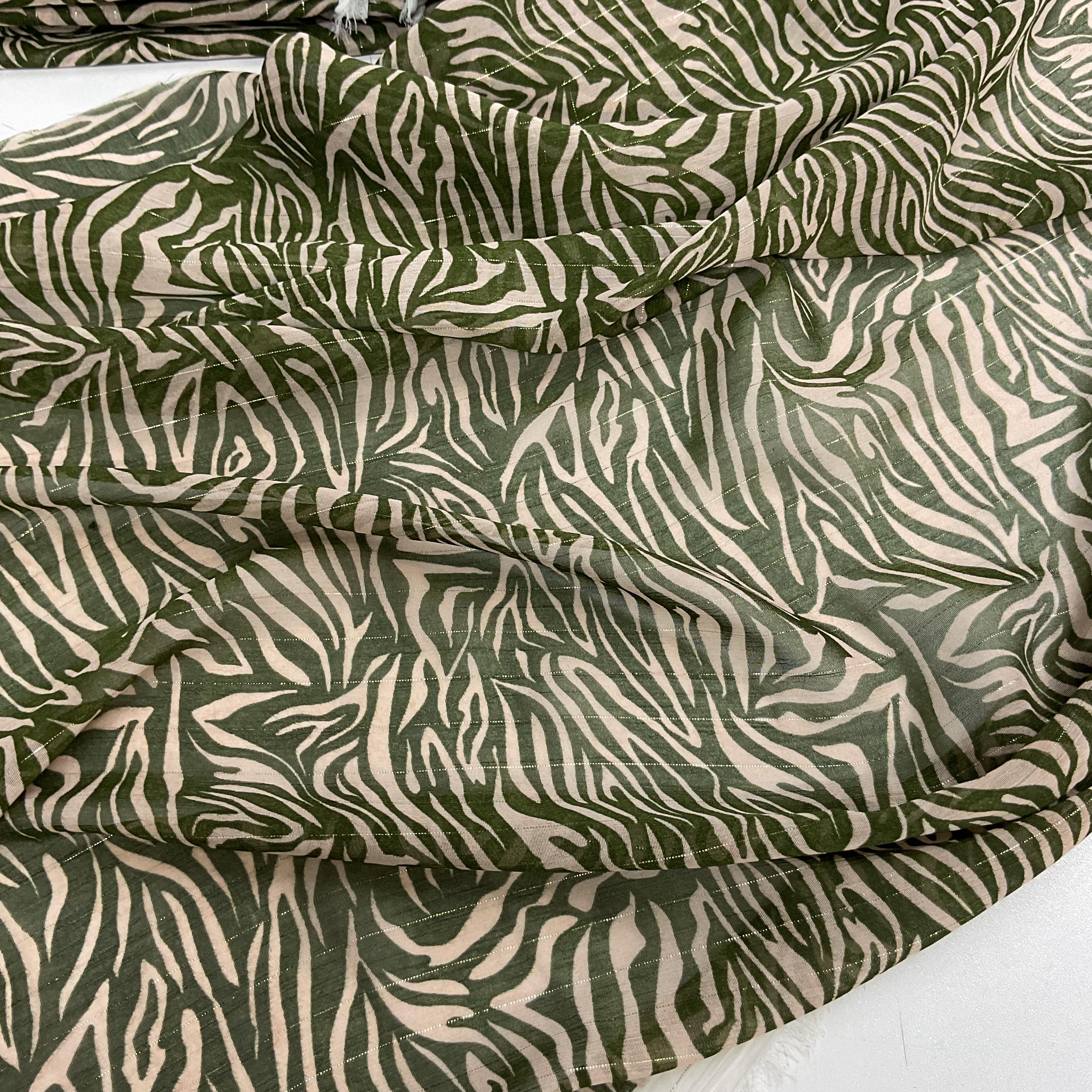 Çizgili Zebra 100*140 Cm Şifon Kumaş