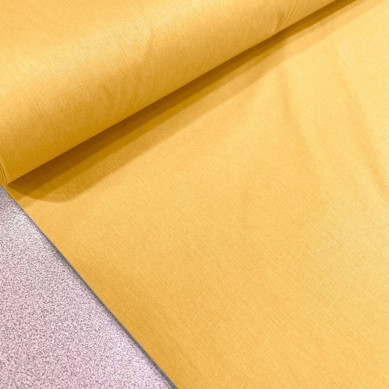 Koyu Sarı Poplin Kumaş
