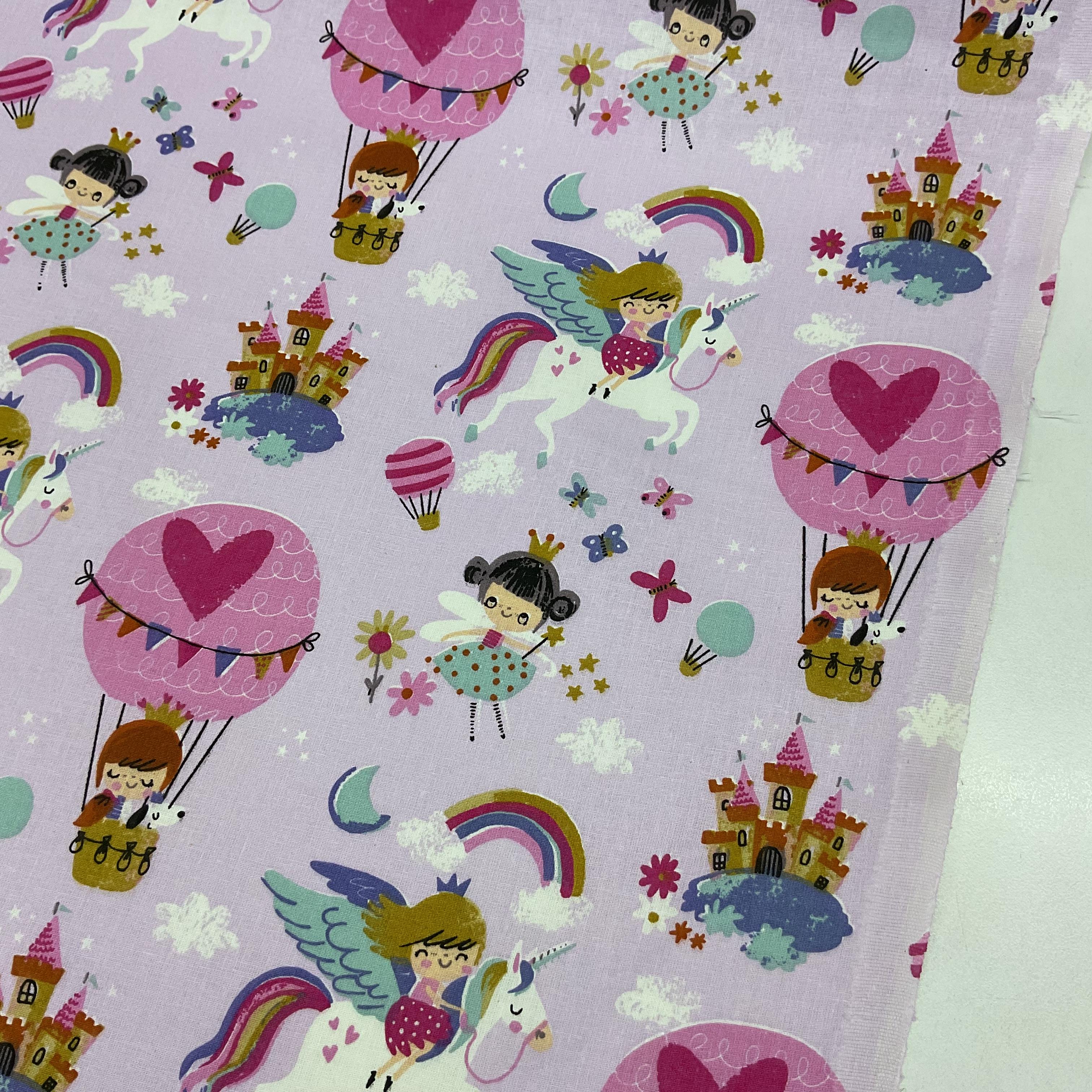 Balonlu Prenses Premium Poplin Kumaş
