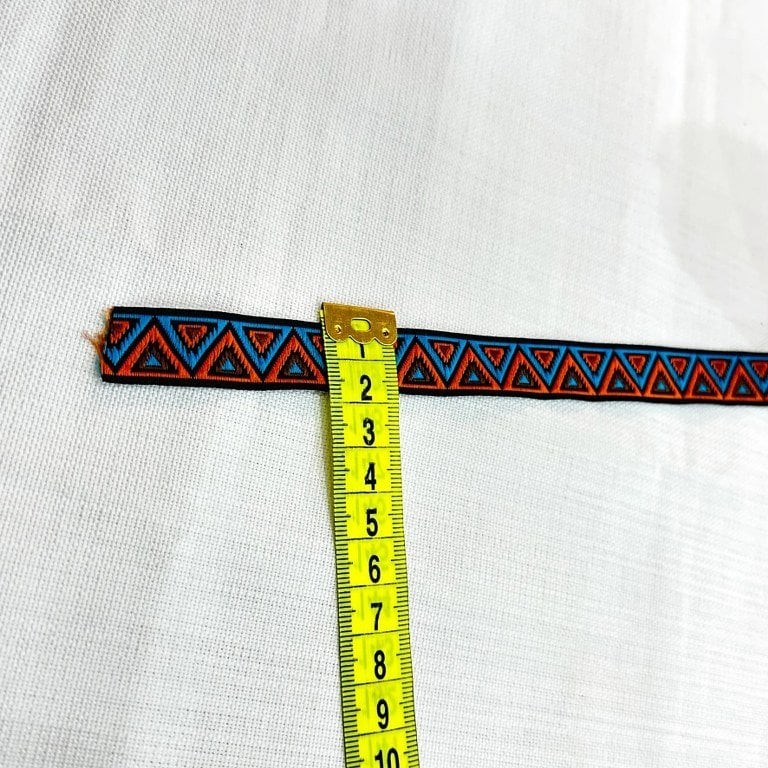 Chevron Desenli Şerit Kırmızı 1.5cm