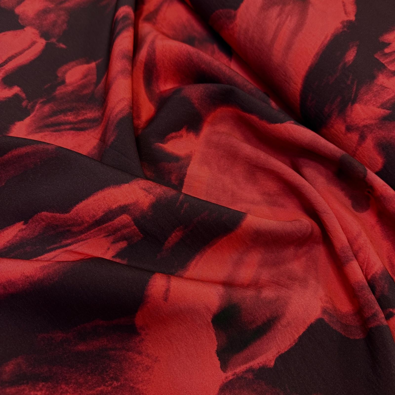 Kızıl Batik Polyamid Viskon Kumaş