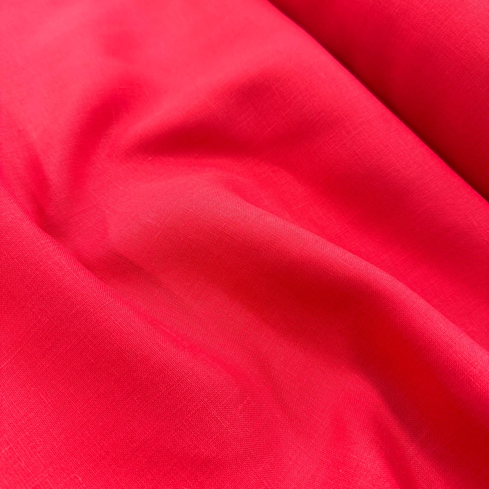 Mercan Ham %100 Keten Kumaş