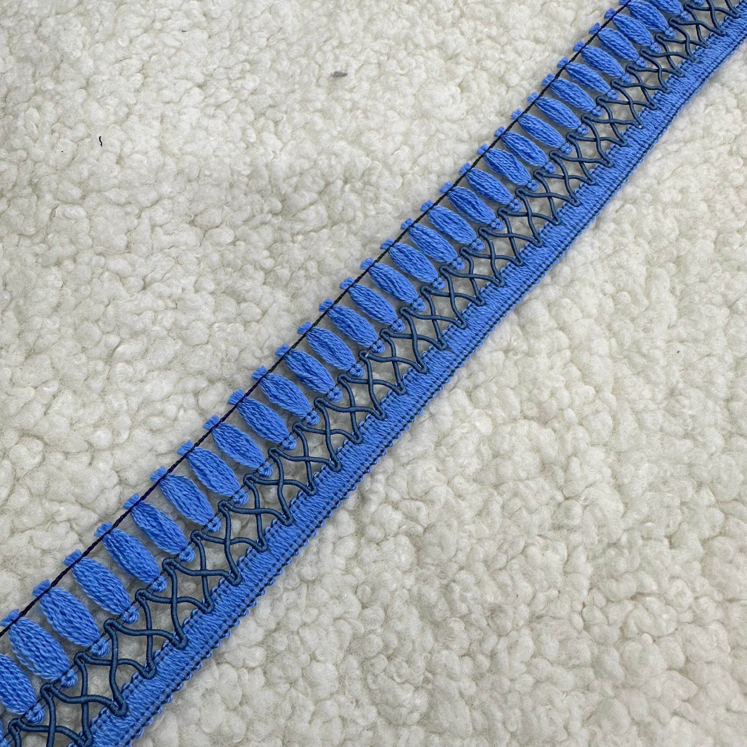 Koyu Mavi Fantazi Şerit Püskül