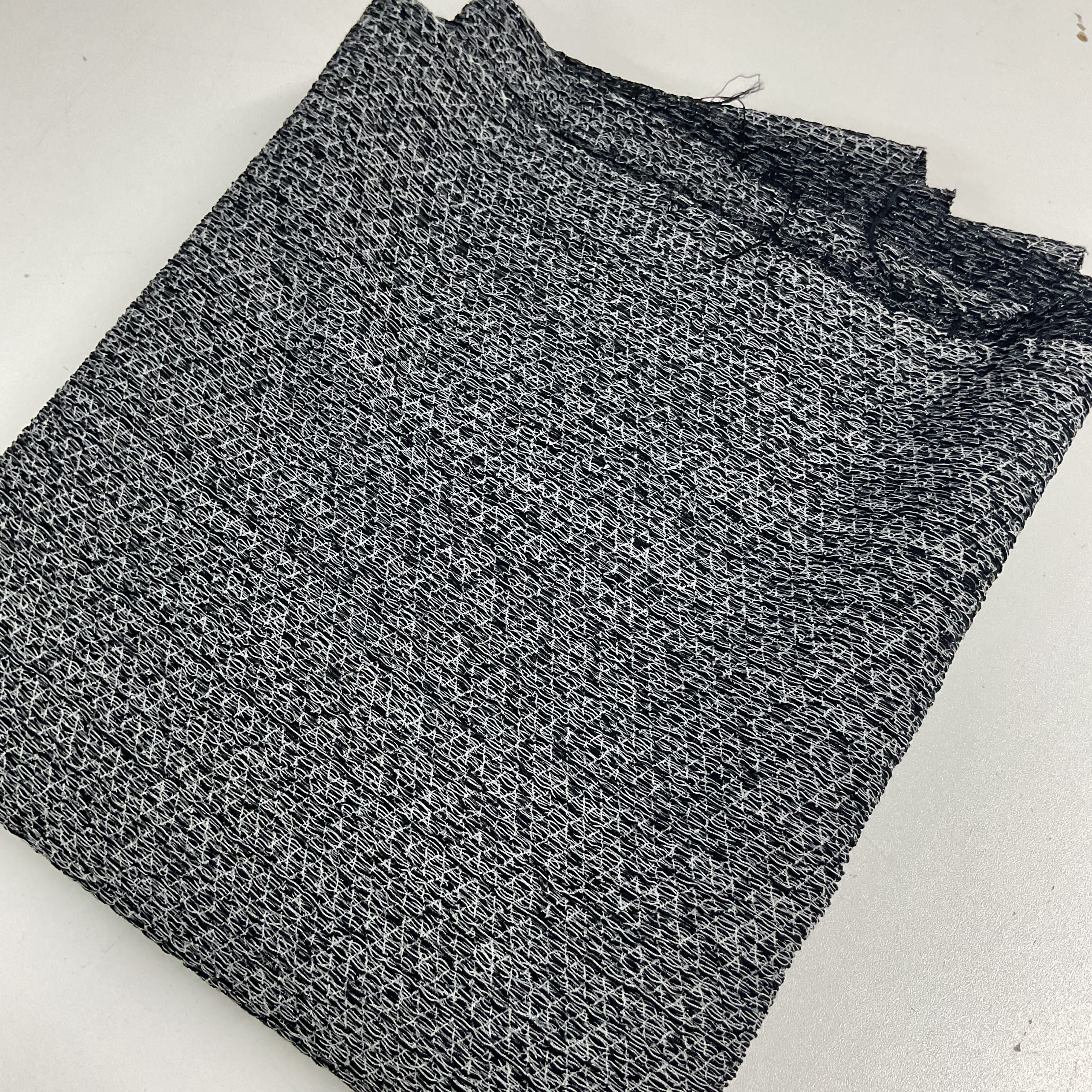 Siyah Kırçıl Hafif Defolu 100*125 cm Bürümcük Penye Parça Kumaş
