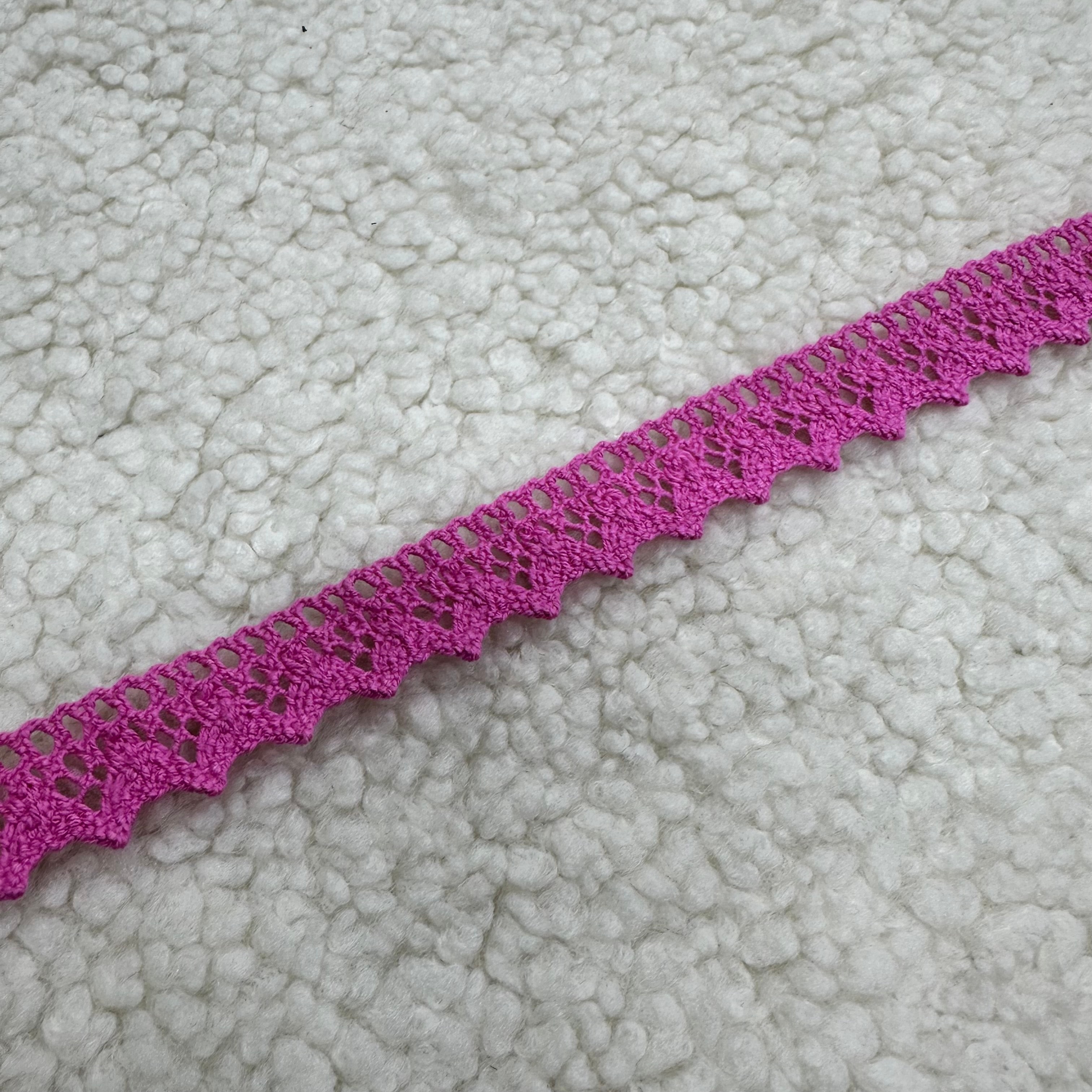 Zigzaglı Fuşya Pamuklu Kopanaki