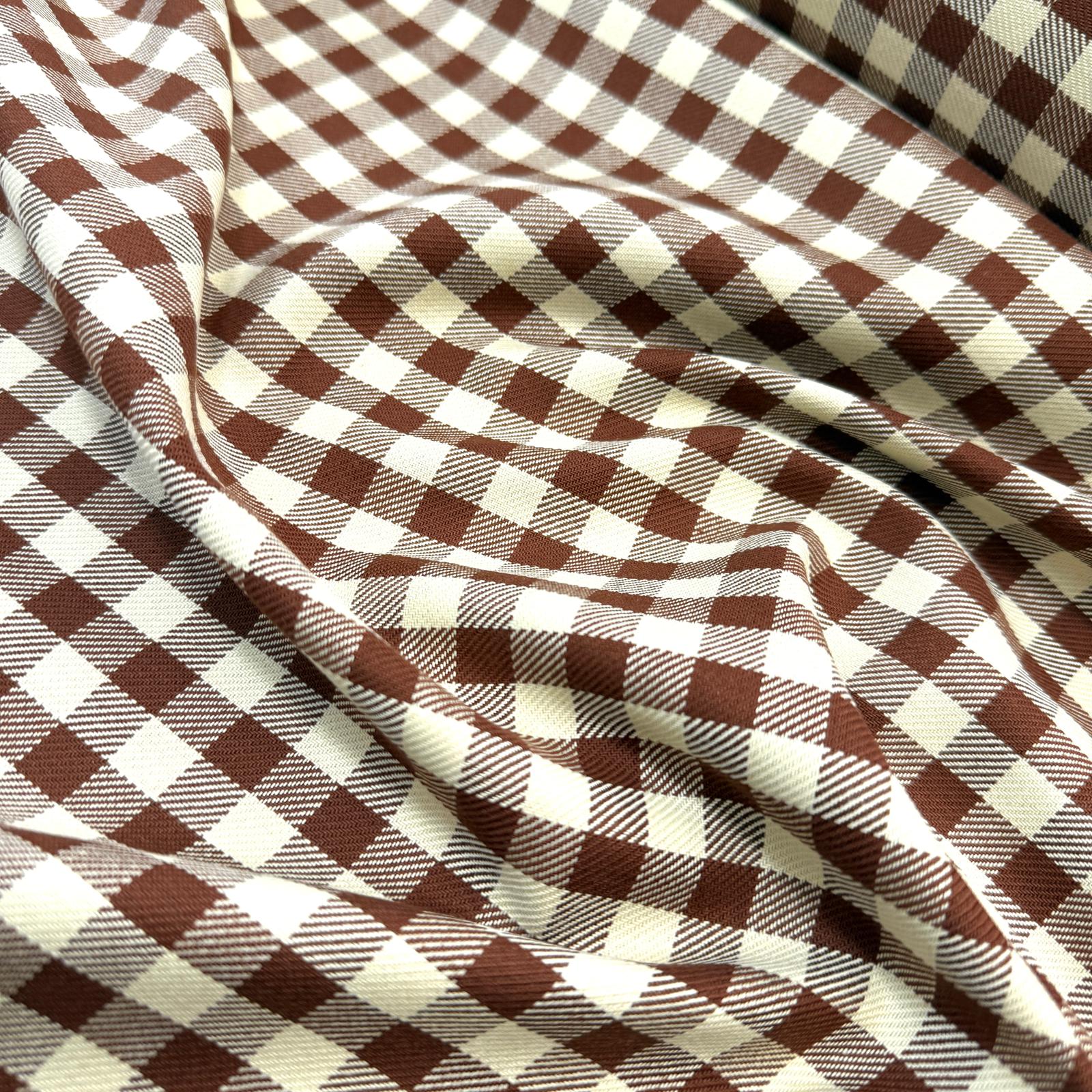 İpliği Boyalı Dama Kareler %100 Pamuklu Kumaş