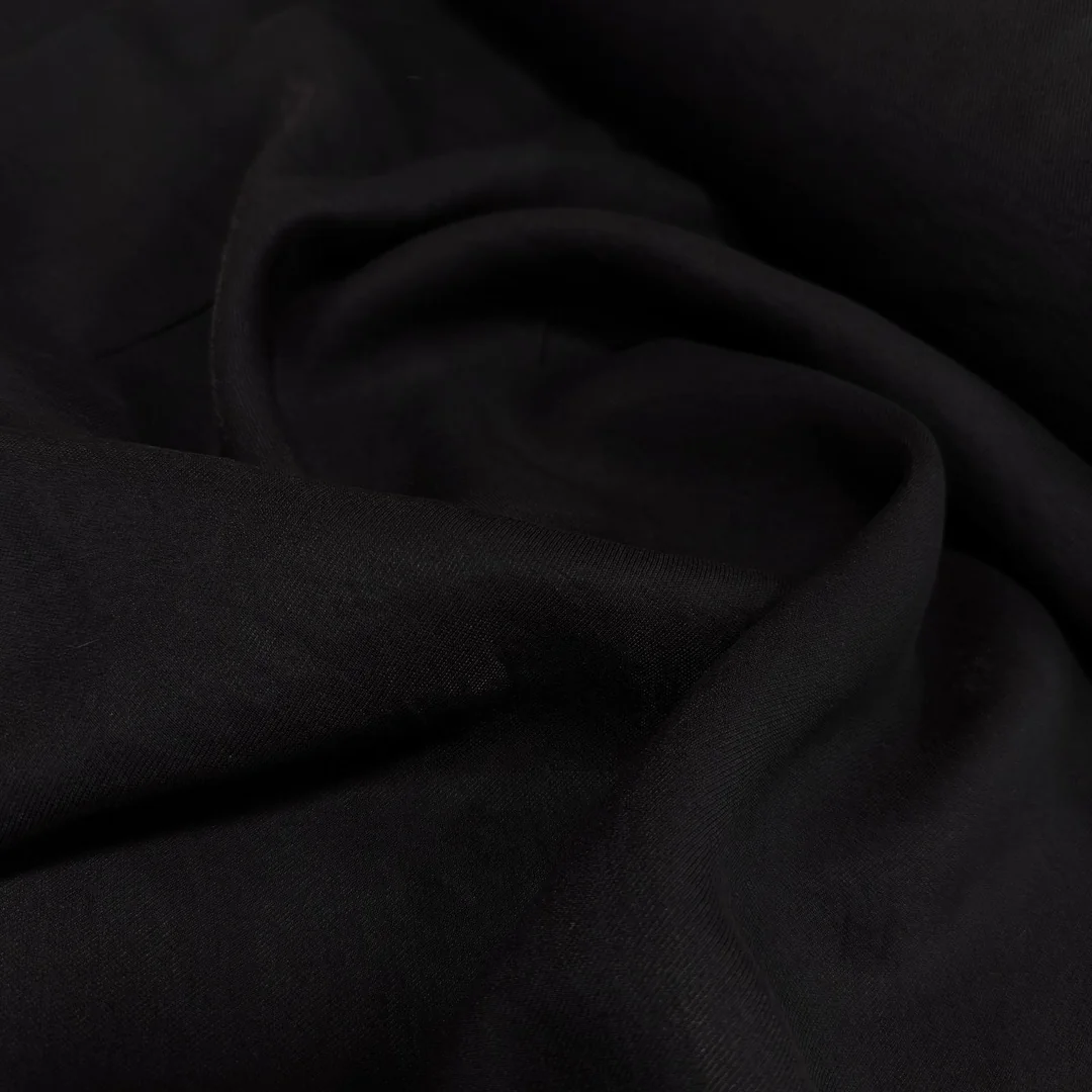 Kampanyalı İhraç Fazlası Pastel Siyah Modal Kumaş