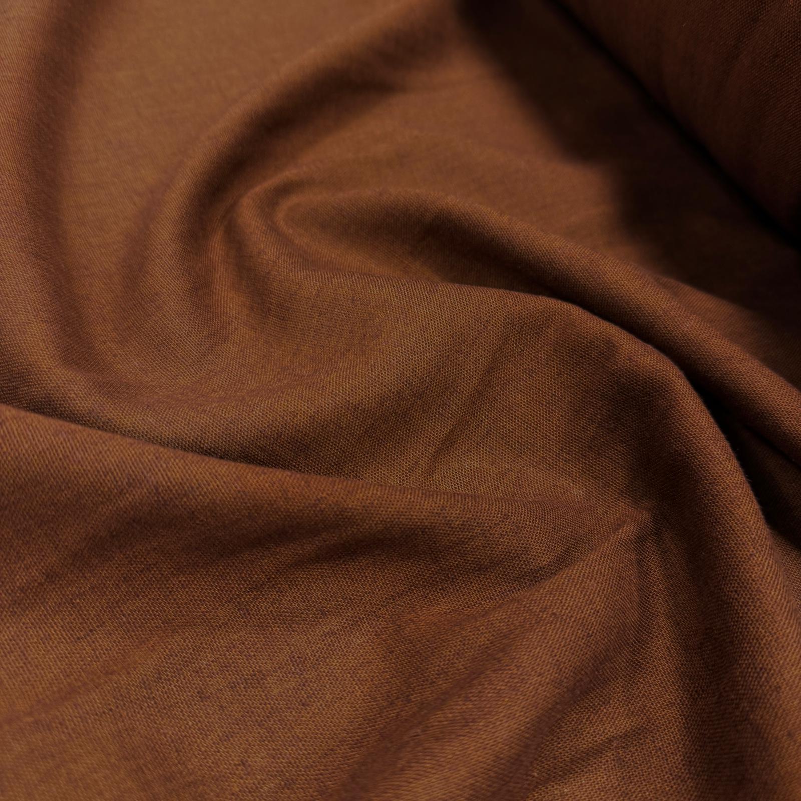 Özel Üretim Taba Yumuşak Dökümlü Viskon Keten Kumaş