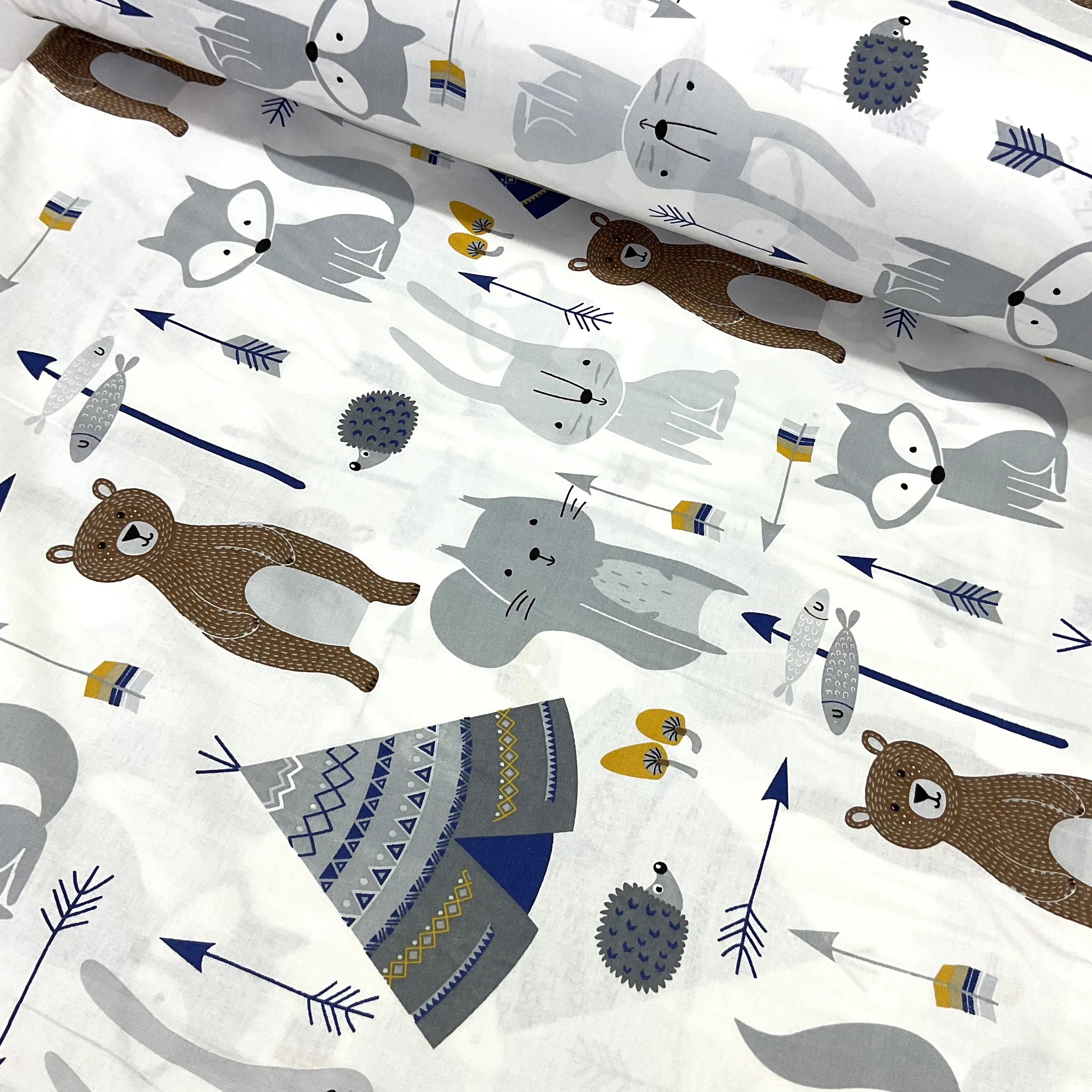 Çadırlı Orman Poplin Kumaş