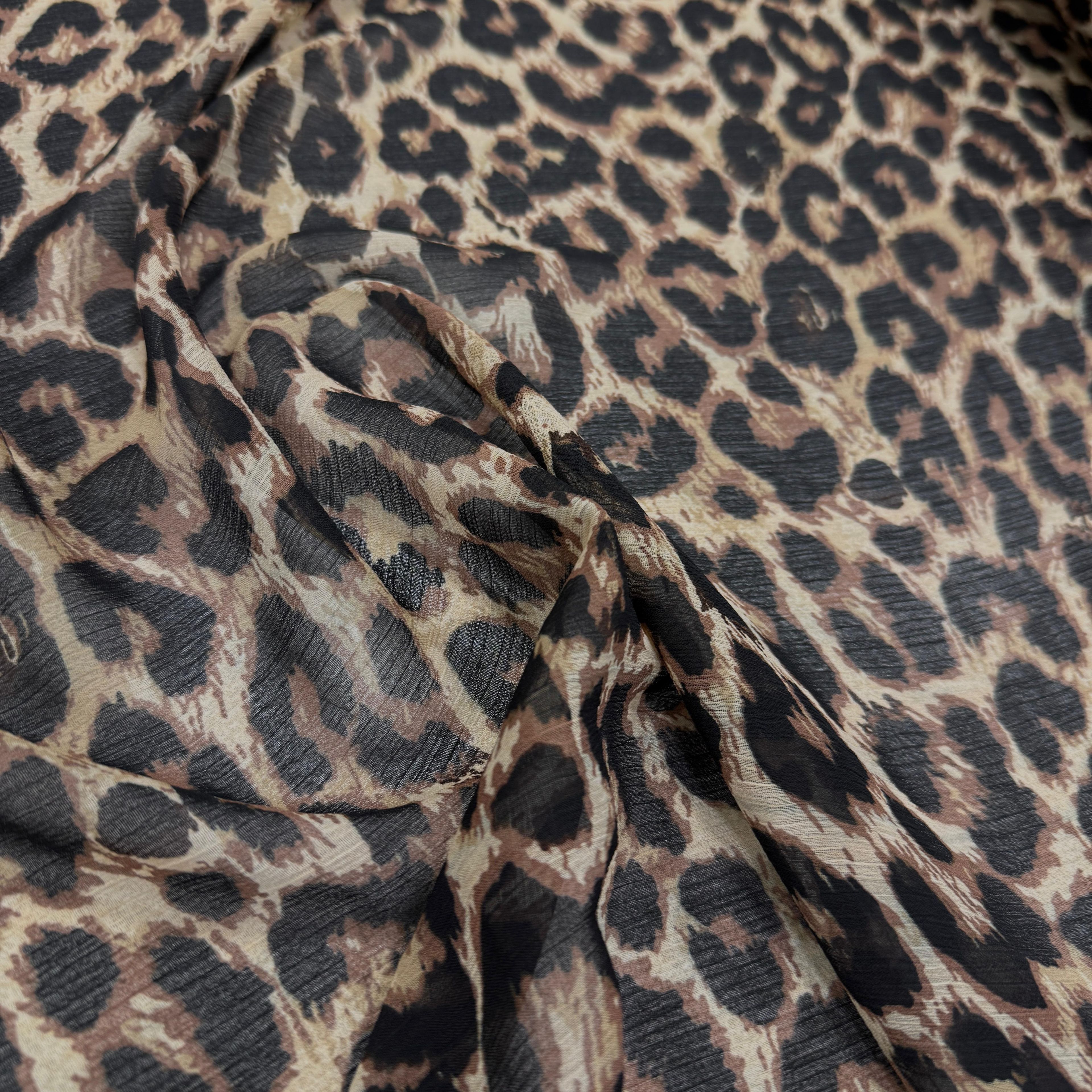 Leopar Şifon Kumaş